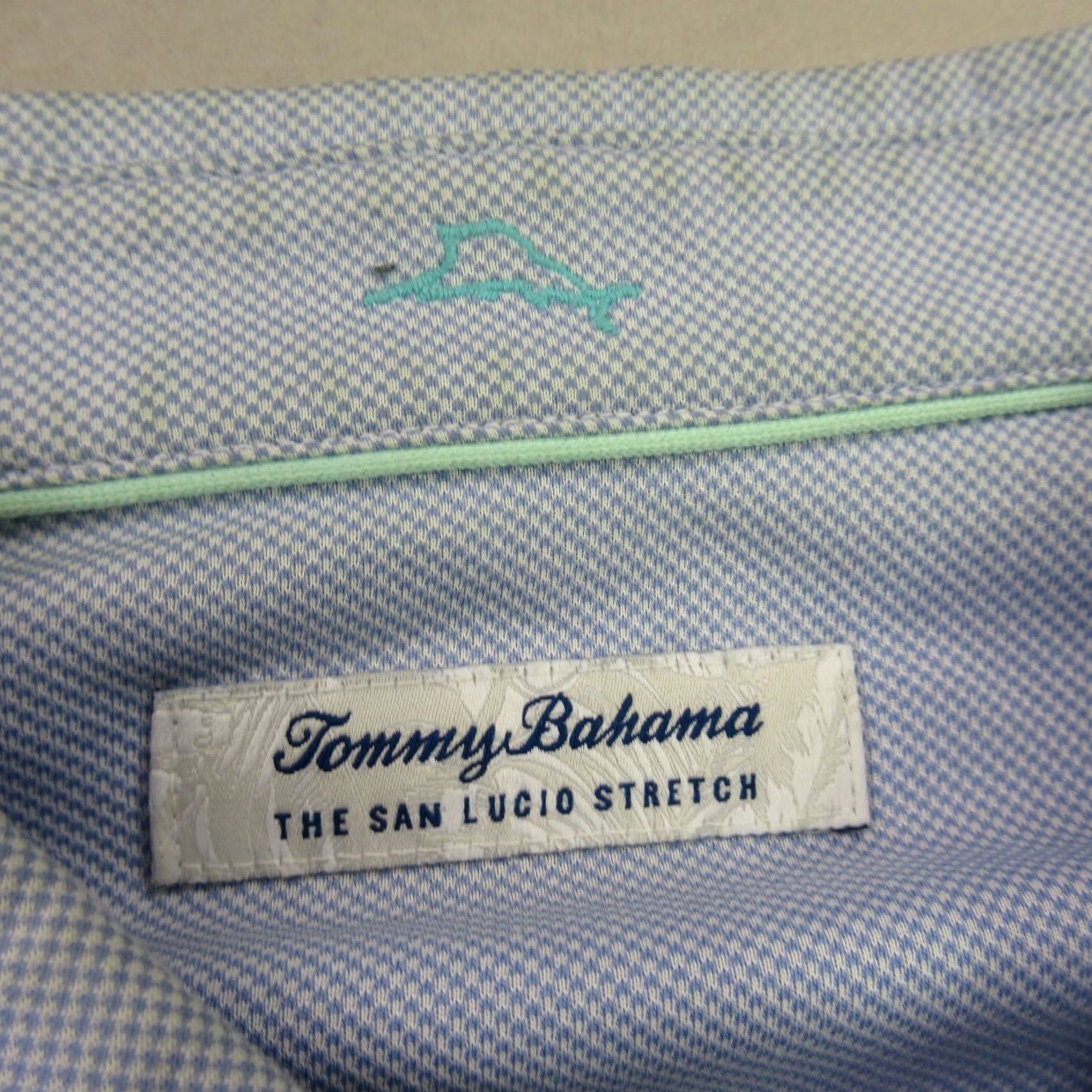 Tommy Bahama Tommy Bahama Shirt Mens XL Tall Long Sleeve Button Front Blue Casual Cotton Blend Size US XL / EU 56 / 4 - 4 Thumbnail