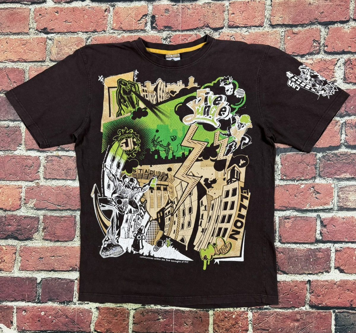 Other Vintage 5ive Jungle T Shirt Hip Hop Skate Y2K NYC Borough Size US L / EU 52-54 / 3 - 1 Thumbnail