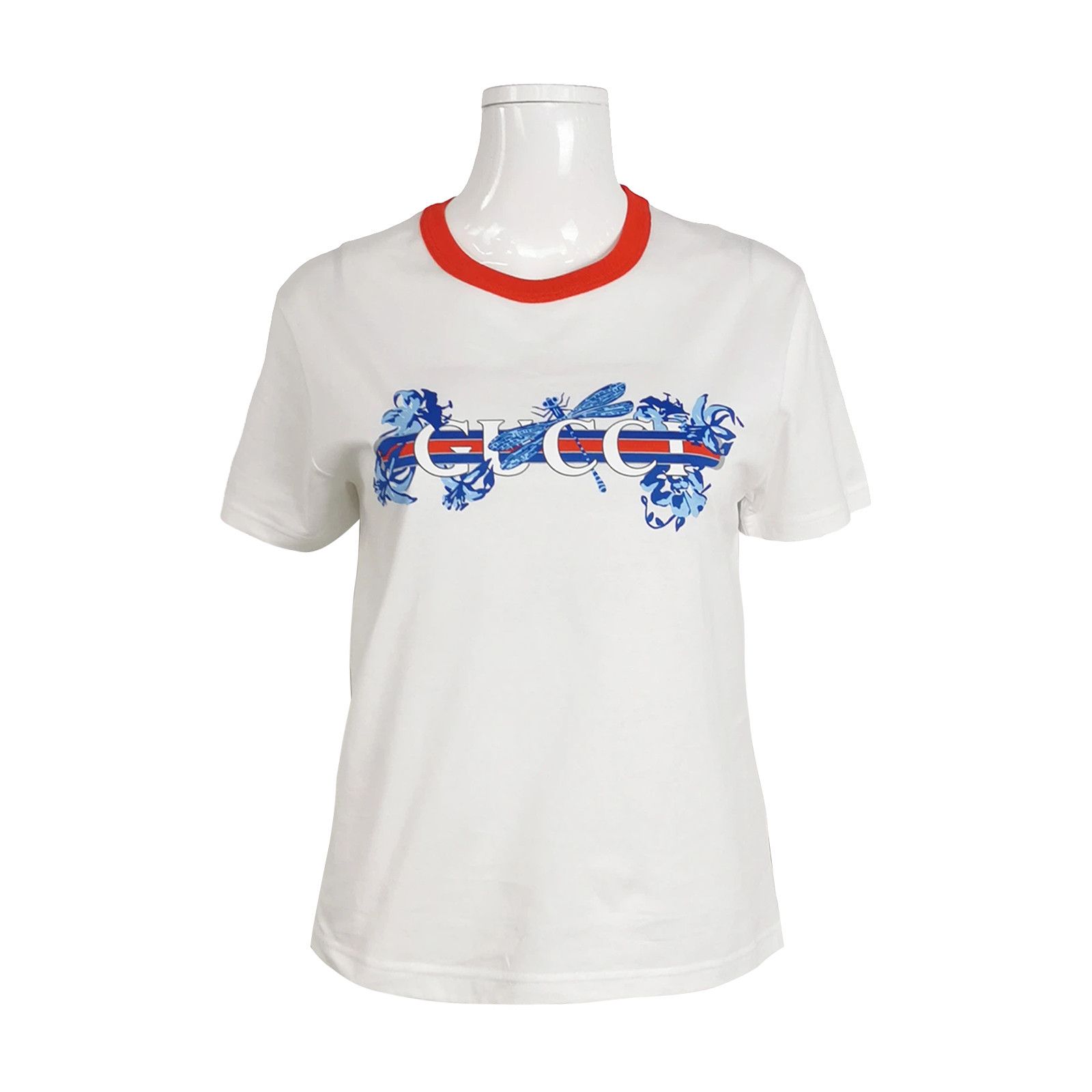Gucci Gucci Dragonfly Logo T-Shirt Size M Size US M / EU 48-50 / 2 - 1 Thumbnail