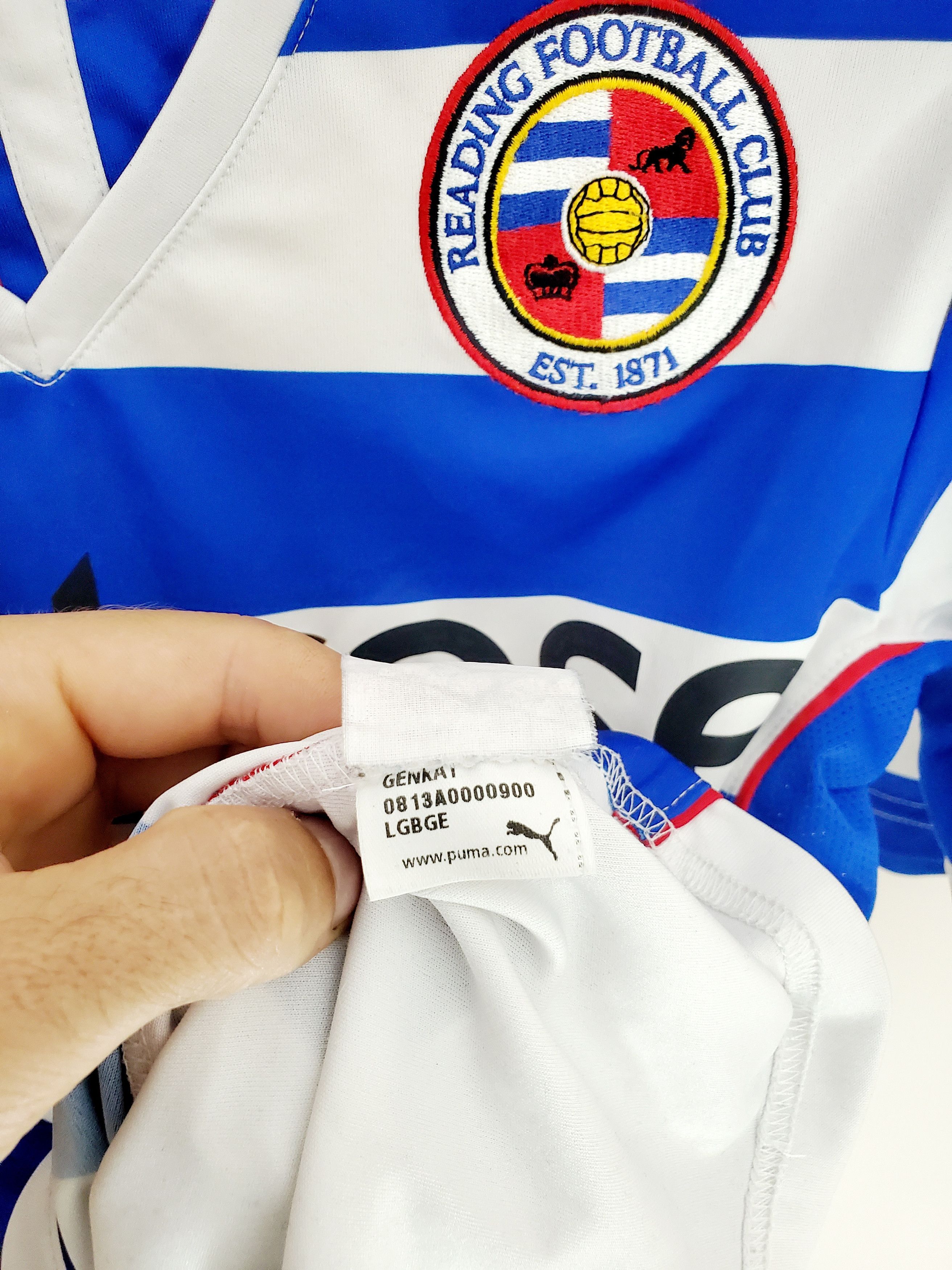 Puma READING PUMA 2013/2014 FOOTBALL SOCCER HOME JERSEY S Size US S / EU 44-46 / 1 - 4 Thumbnail