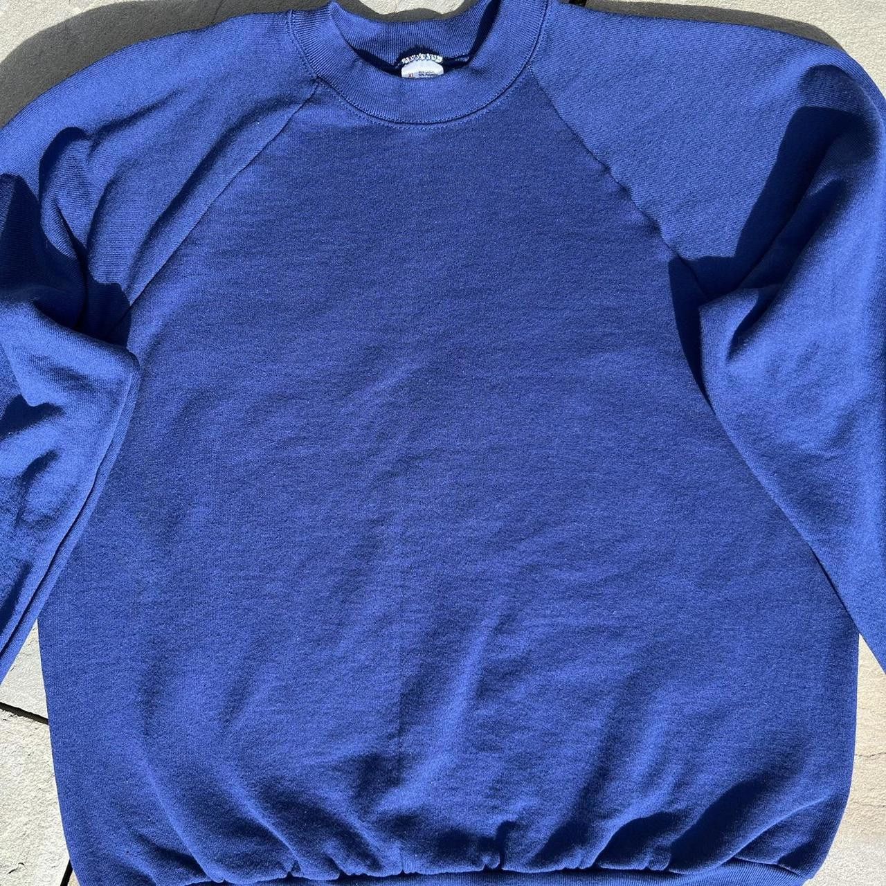 Vintage Vintage 80s Dark Blue Crewneck Sweatshirt Made in USA Size US XL / EU 56 / 4 - 4 Thumbnail