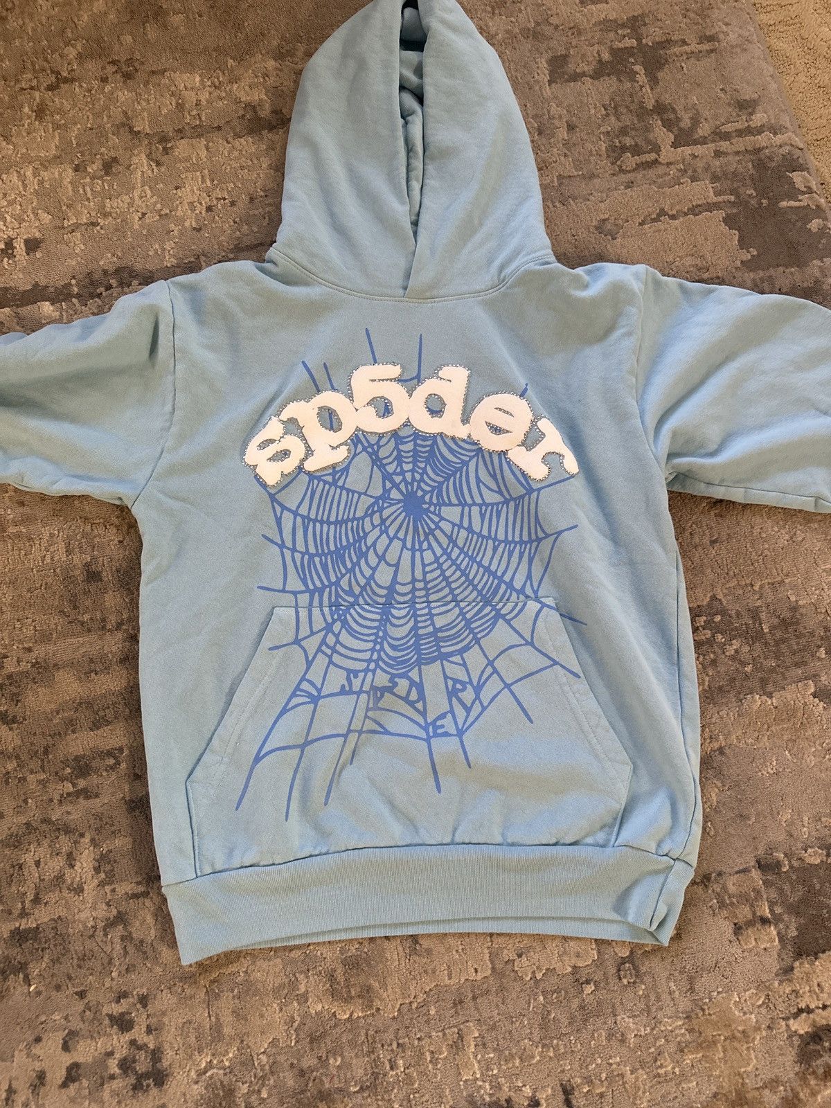 Spider Worldwide SP5DER BABY BLUE SKITTLES HOODIE | Grailed