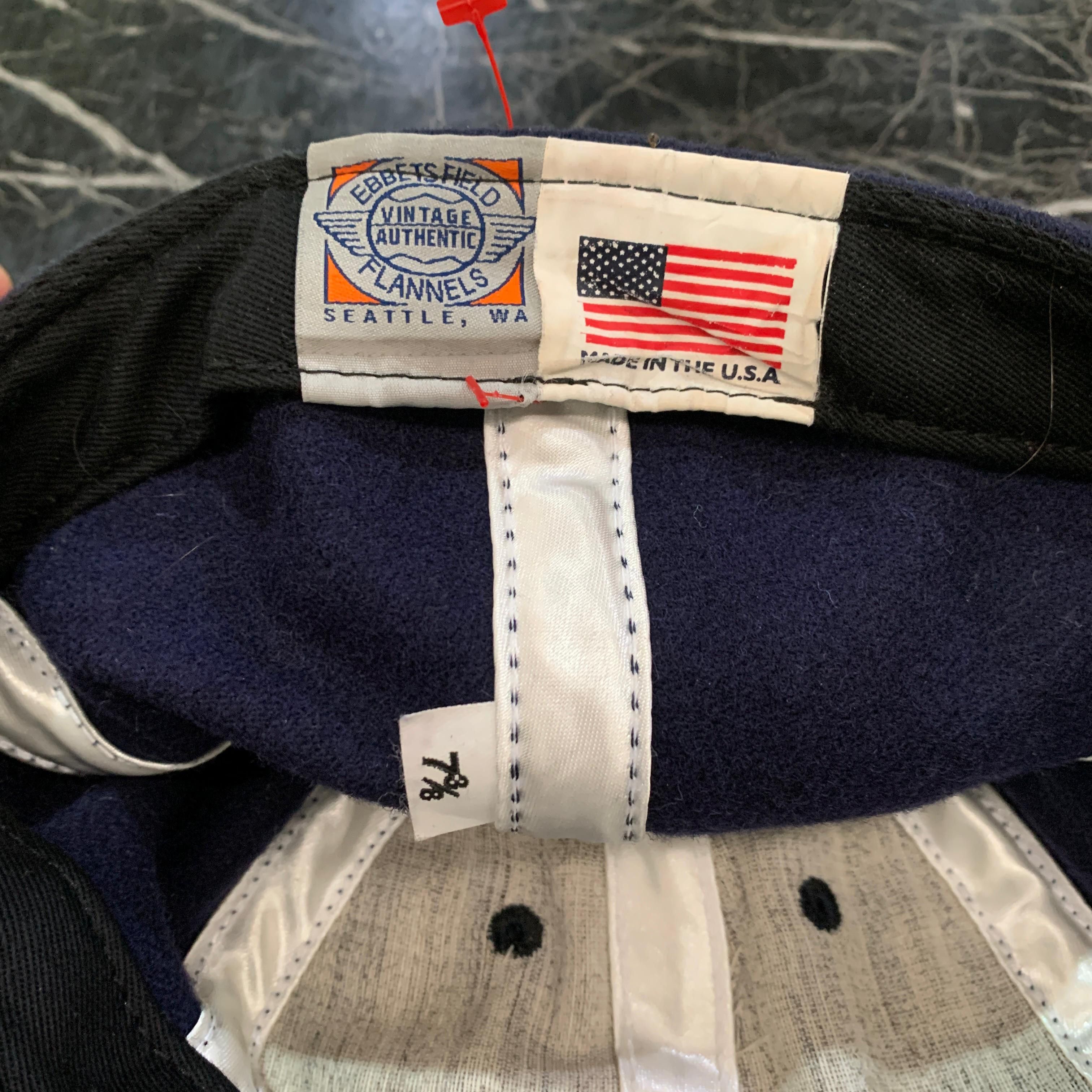 Vintage 💥Vintage Ebbets Field Flannel US Logo Fitted Cap Size ONE SIZE - 4 Thumbnail
