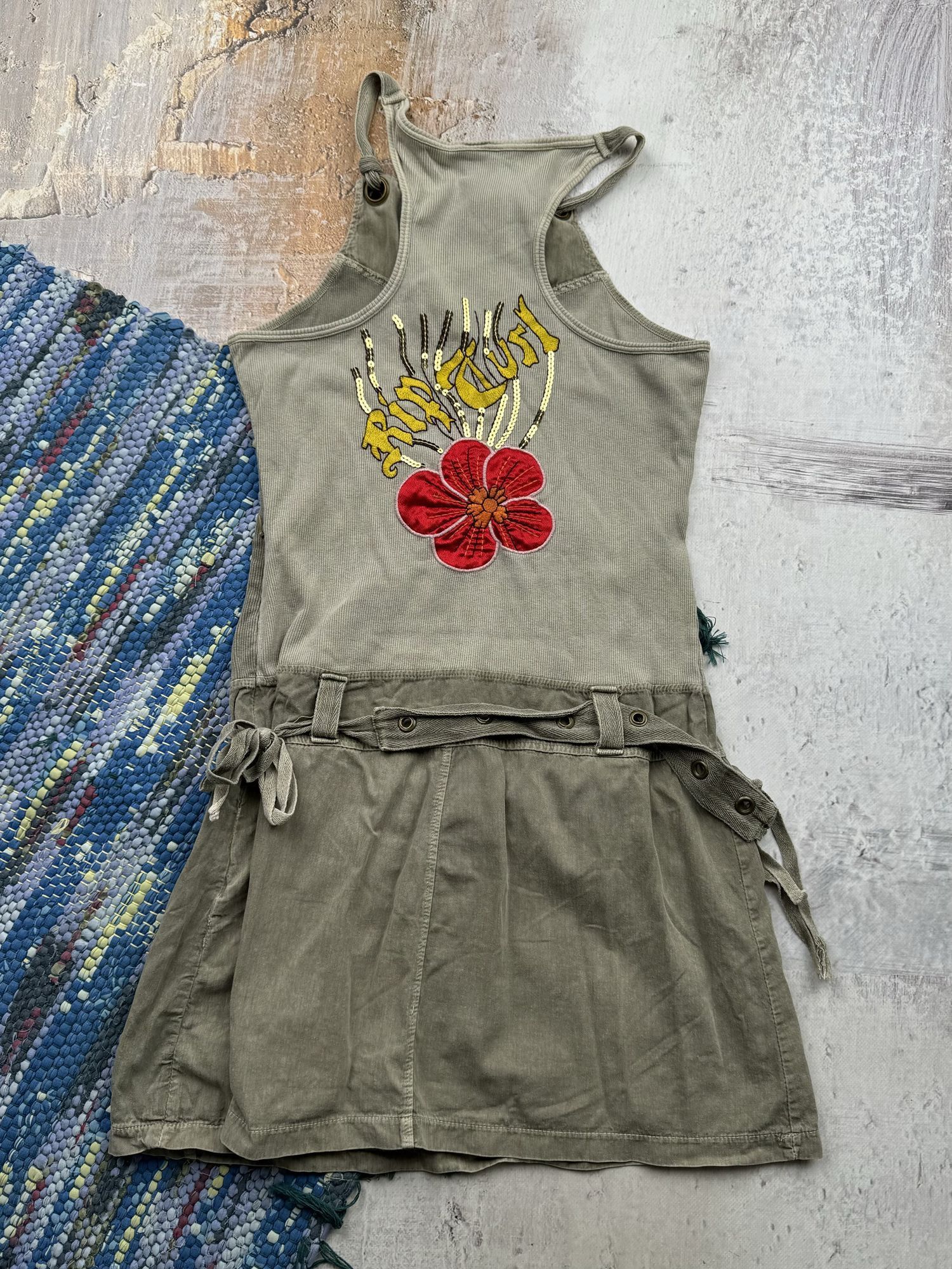 Vintage Vintage Dress With Belt A23(554) Size M / US 6-8 / IT 42-44 - 5 Thumbnail
