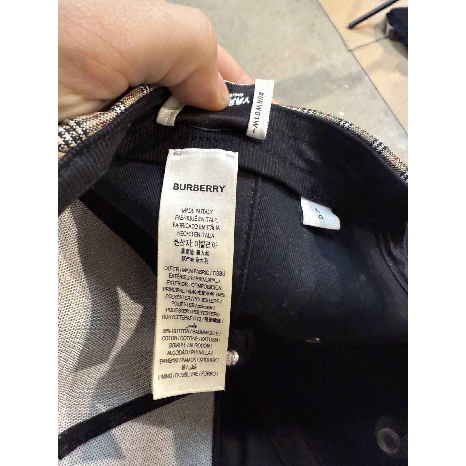 Burberry Burberry Monogram Cap Brown Used Large Size ONE SIZE - 4 Thumbnail