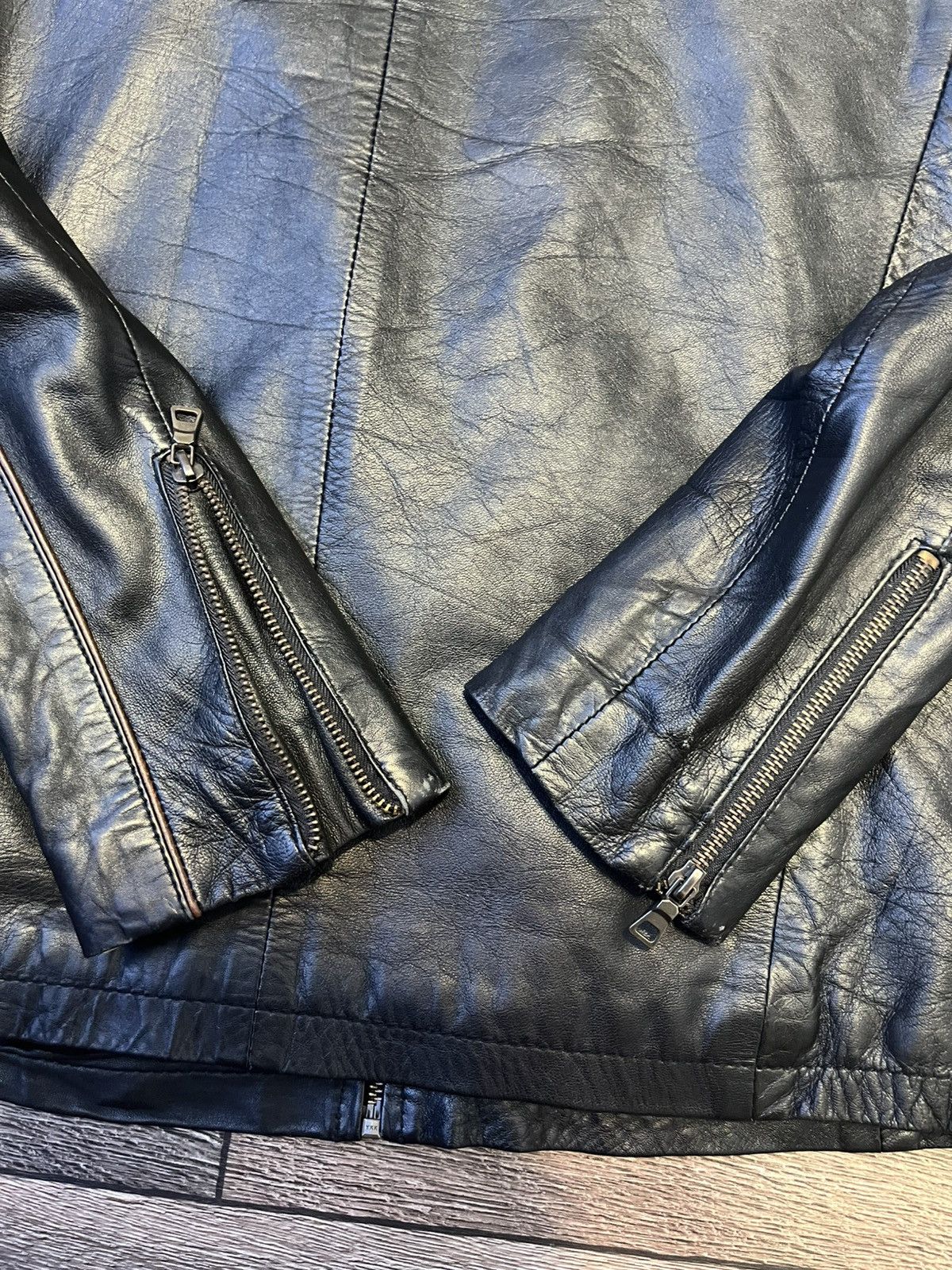 Genuine Leather × Leather Aviatrix Black Leather Bomber Jacket Size S Size US S / EU 44-46 / 1 - 5 Thumbnail