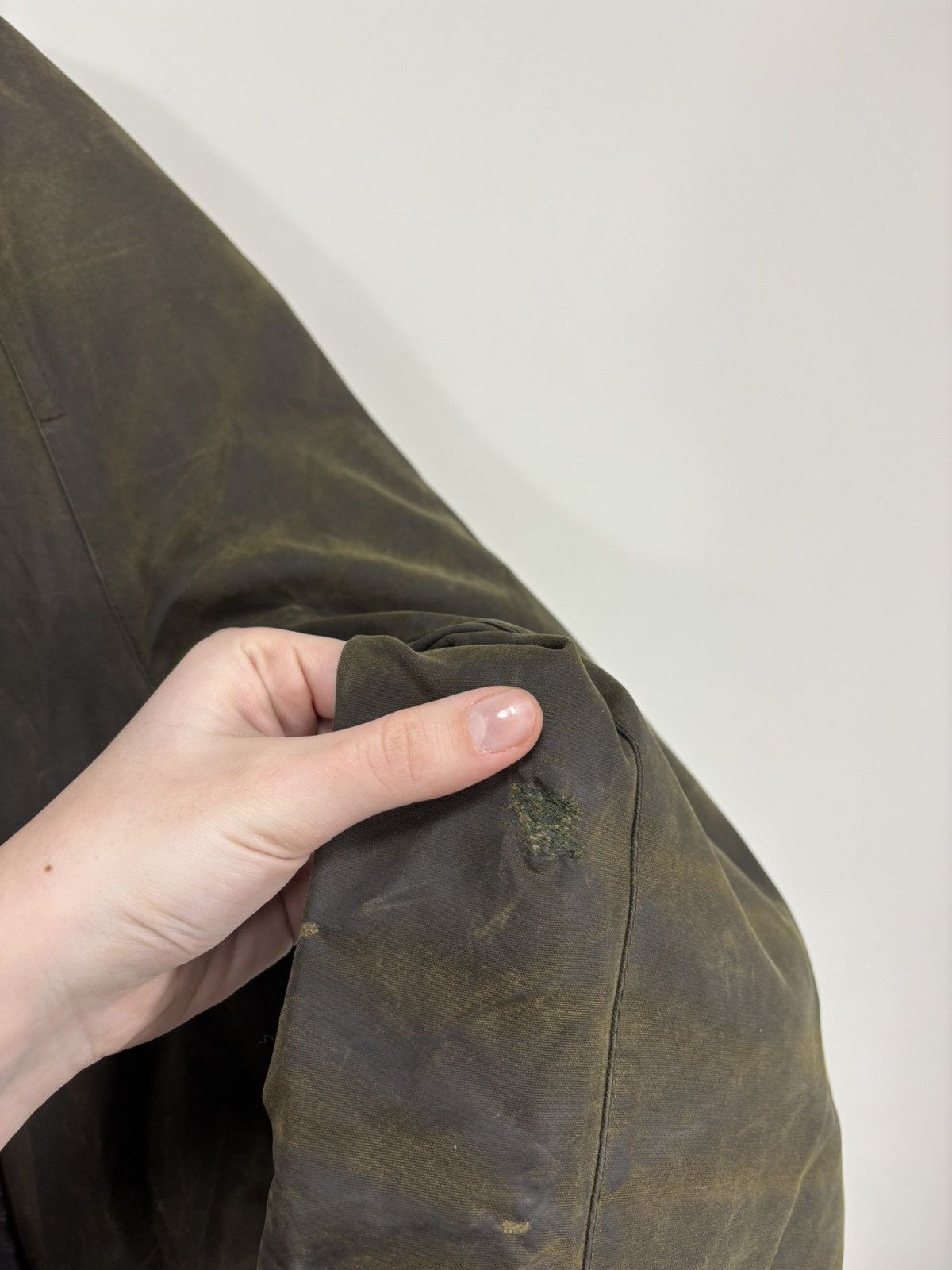 Barbour Barbour Longhurst Wax Cotton Men’s Khaki Waxed Jacket Coat Size US XXL / EU 58 / 5 - 17 Thumbnail