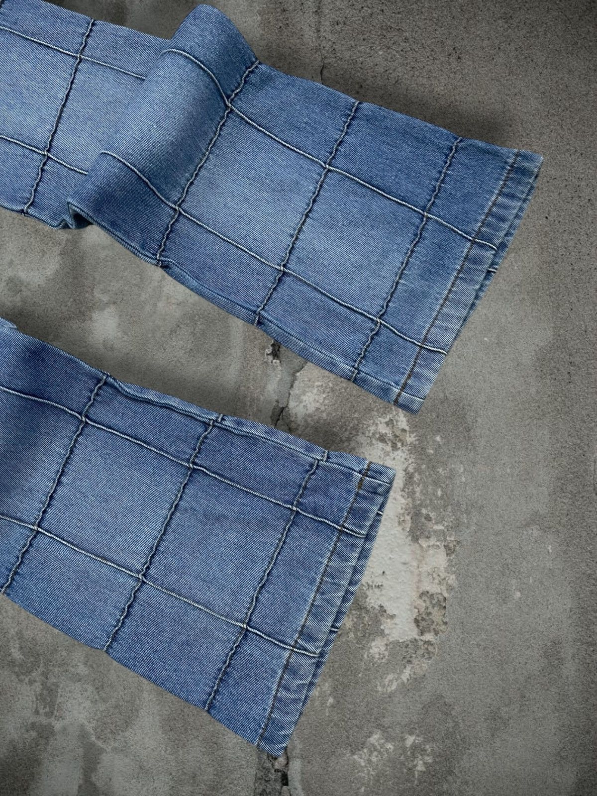 In The Attic Vintage 90s Designer NewSports Usa Super Kinky Flared Denim Size US 27 - 13 Thumbnail