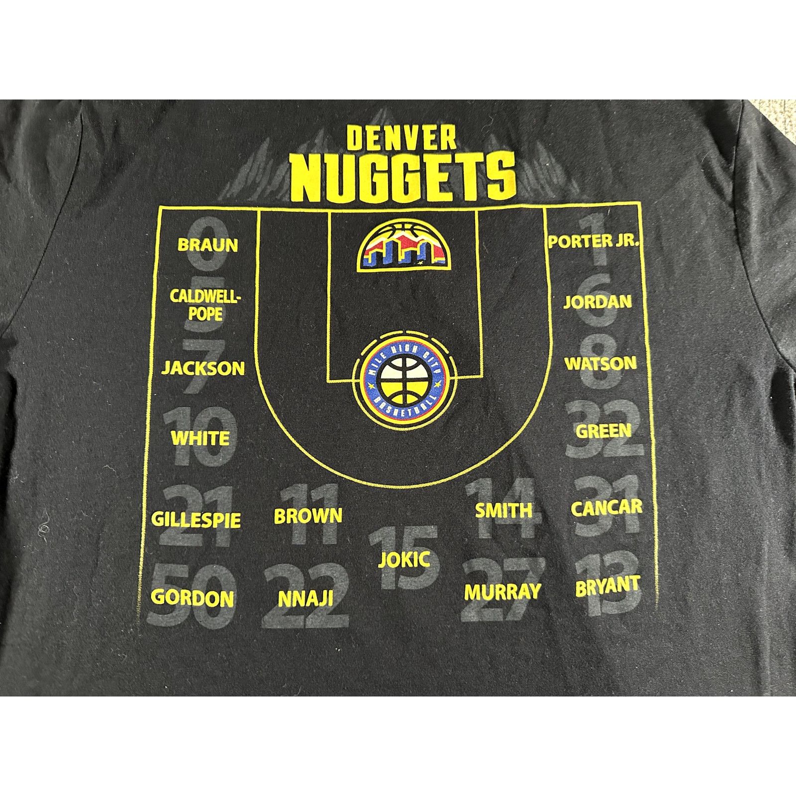 New Era New Era Denver Nuggets 2023 NBA Championship Black Shirt Lrg Size US L / EU 52-54 / 3 - 8 Thumbnail