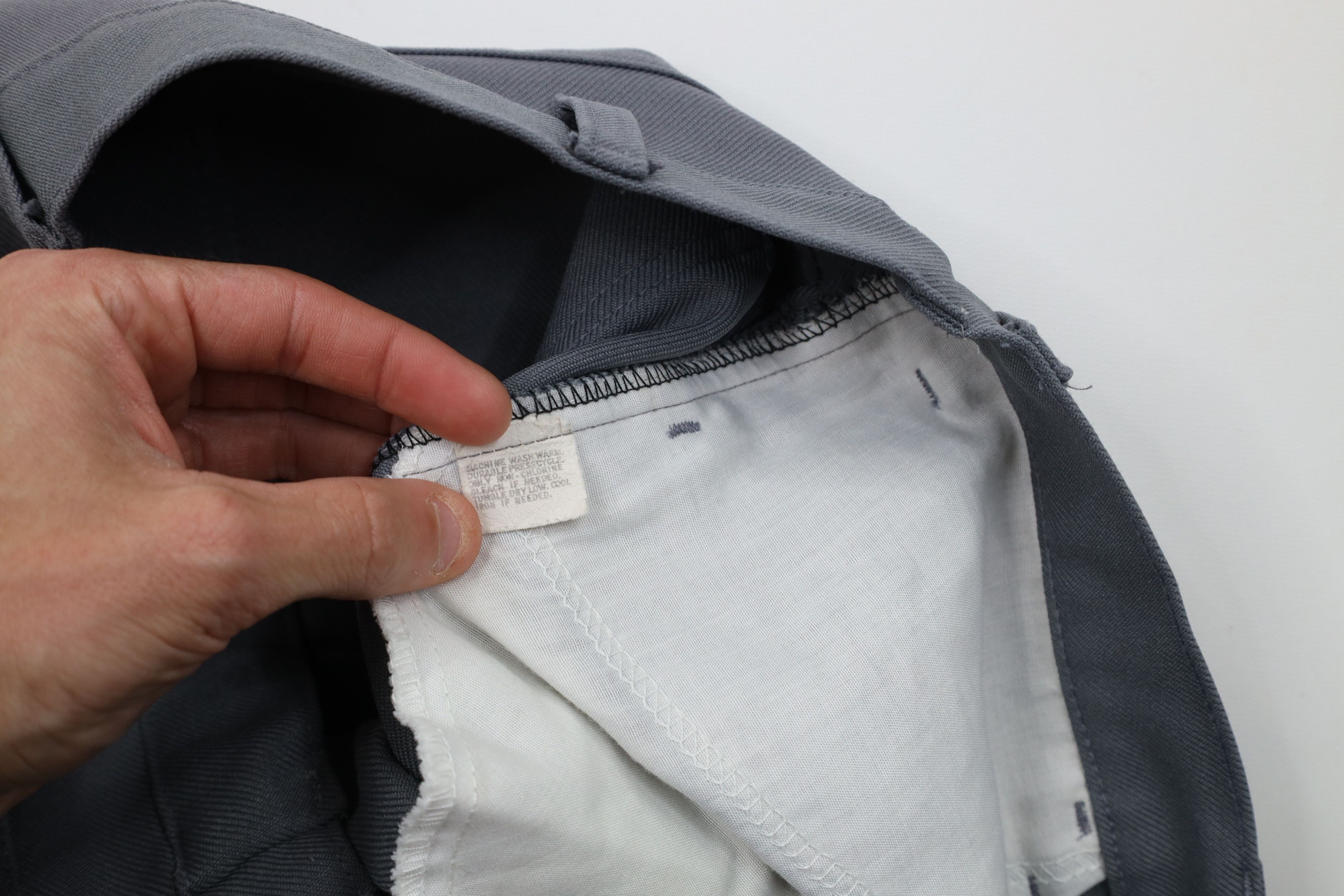 Levi's Vintage 70s Levis Flared Wide Leg Chino Pants Gray USA Size US 36 / EU 52 - 9 Thumbnail