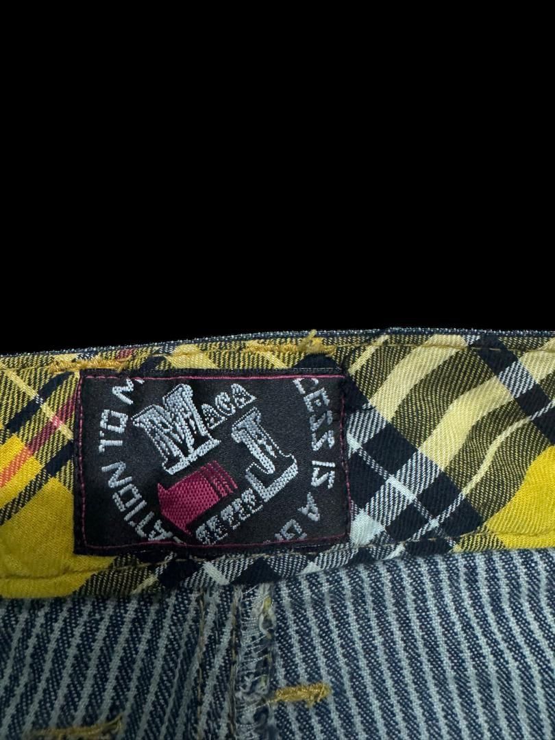 Vintage INSANE Japanese Hickory Short Mudwash Patcher Sick Style Size US 32 / EU 48 - 10 Thumbnail
