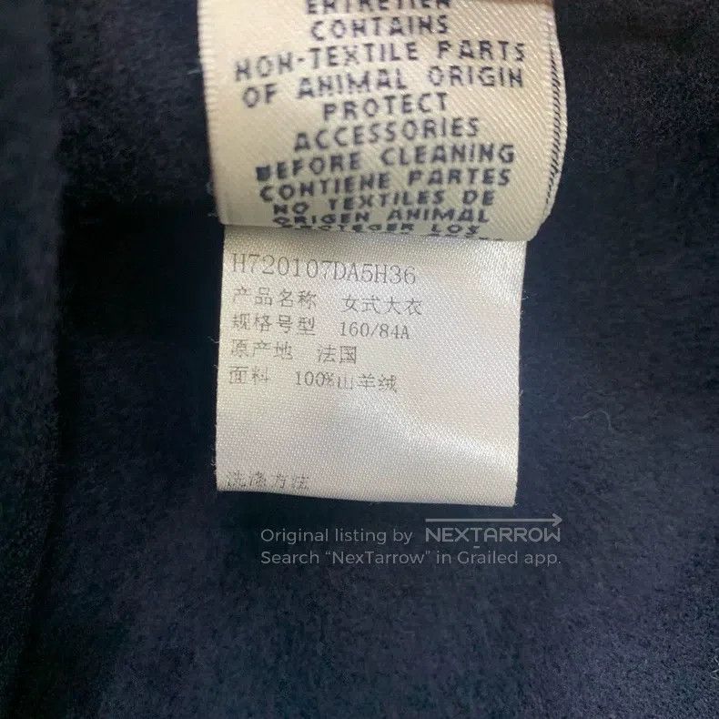 Hermes Hermes Dark blue women's coat, 100% cashmere Size XS / US 0-2 / IT 36-38 - 5 Thumbnail
