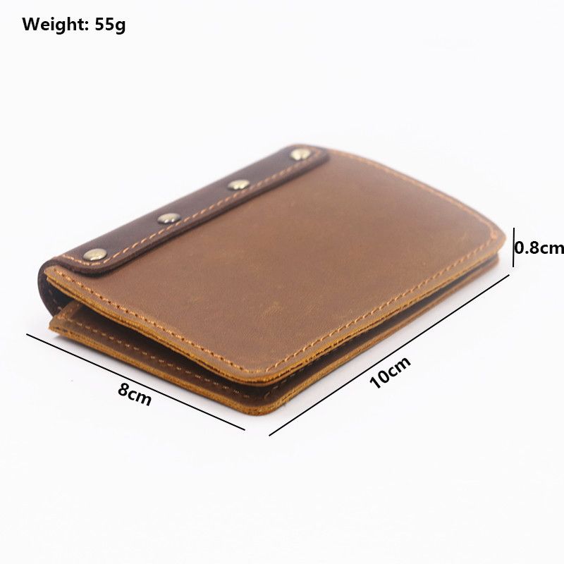 Japanese Brand × Leather Short Small Bifold Leather Wallet Size ONE SIZE - 6 Thumbnail