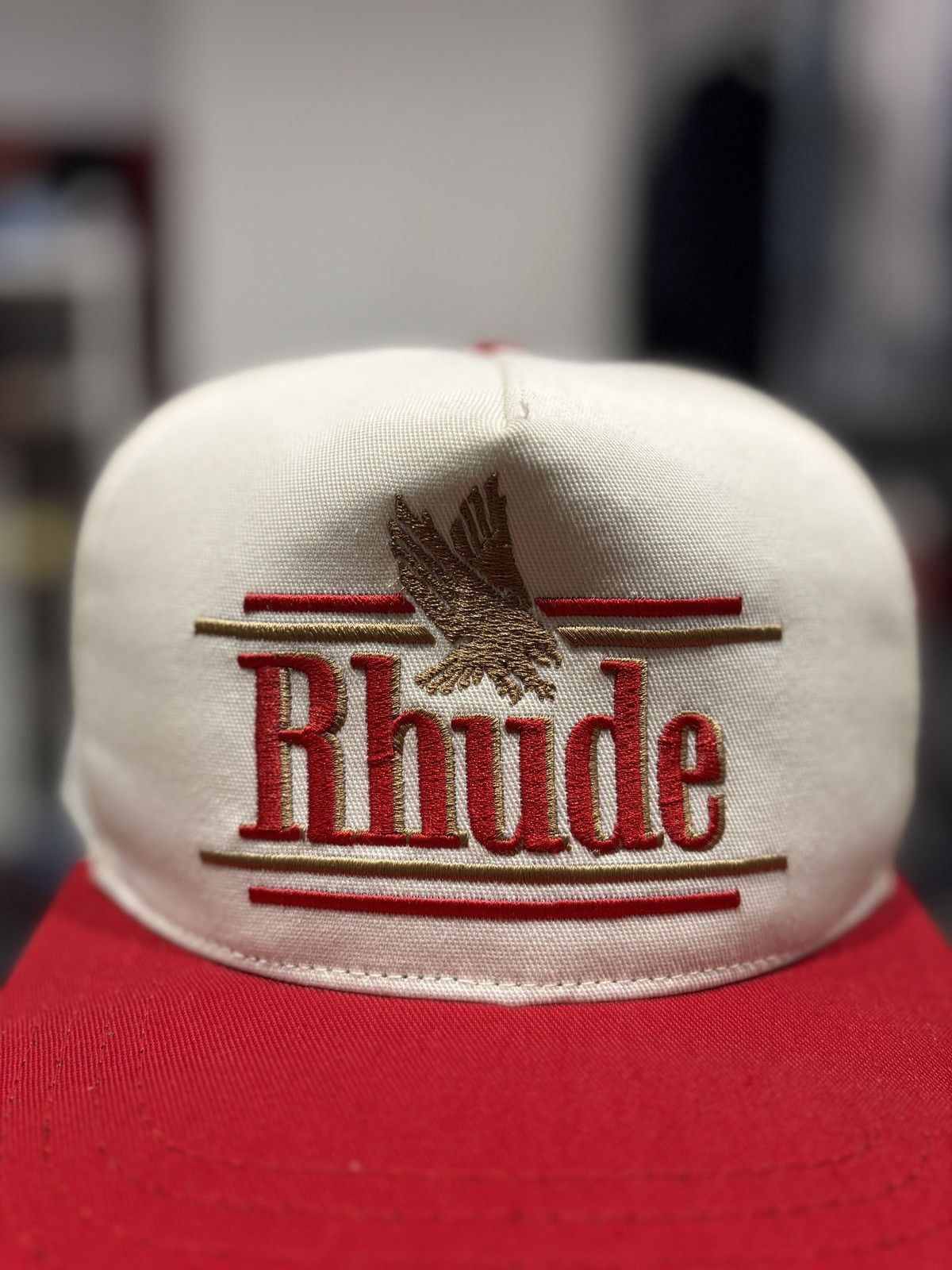 Rhude Rhude Rossa Logo Embroidered Cap Size ONE SIZE - 2 Thumbnail