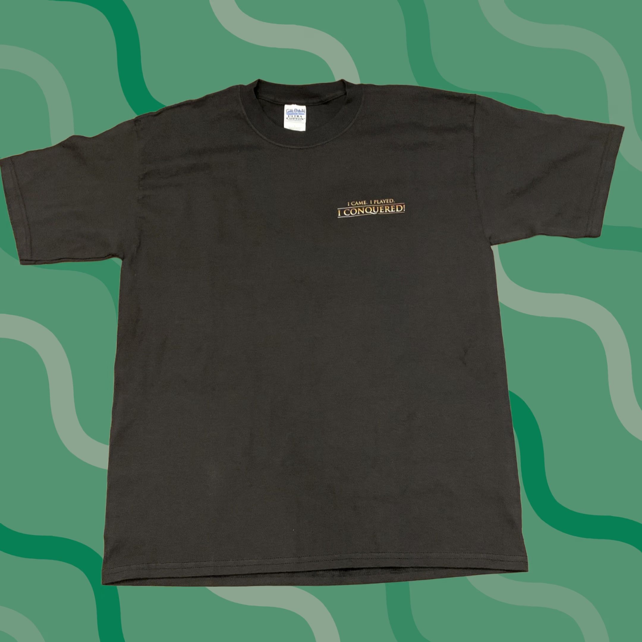 Vintage Caesars T-Shirt Atlantic City Colosseum Caesars Casino Black Large L Men Regular Short Sleeve Crew Neck Graphic Tee Size US L / EU 52-54 / 3 - 1 Thumbnail