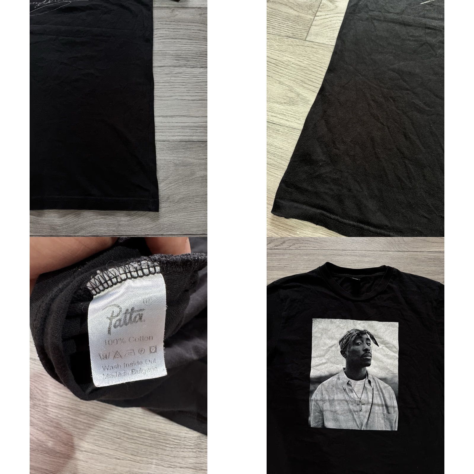 Patta Patta x Dana Lixenberg Tupac 2Pac Black T-shirt Size L Mens Regular Size L Black Patta Shirt 90s Hard to N/A Size US L / EU 52-54 / 3 - 8 Thumbnail