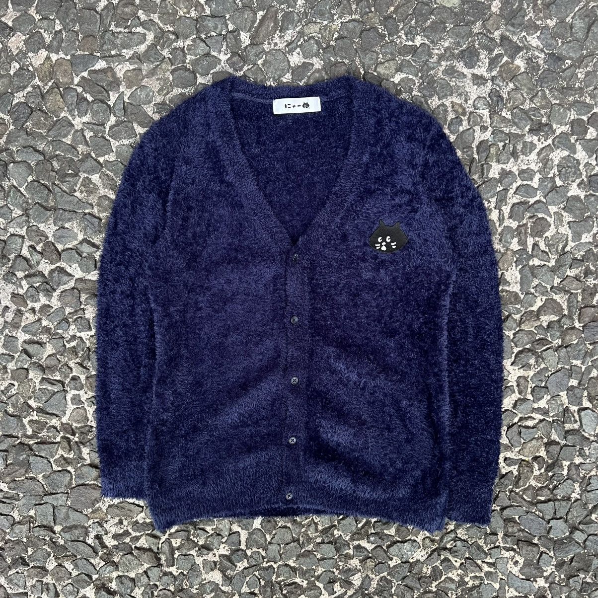 Ne-Net Ne-net Nya! Logo Fuzzy Knit Cardigan Size M / US 6-8 / IT 42-44 - 1 Thumbnail