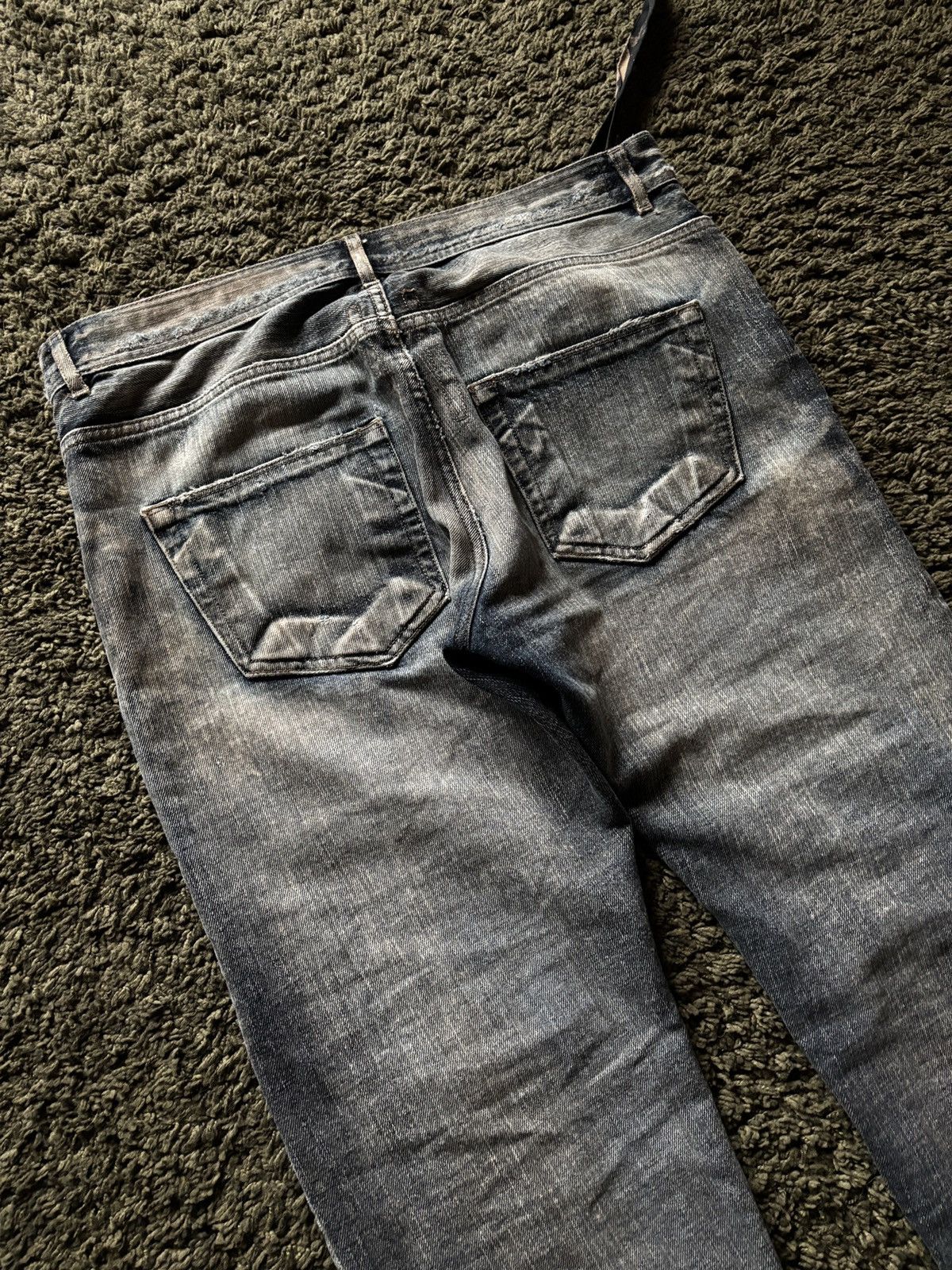 Rick Owens Drkshdw SS09 Rick Owens DRKSHDW Detroit Cut Dust Denim Size US 33 - 13 Thumbnail