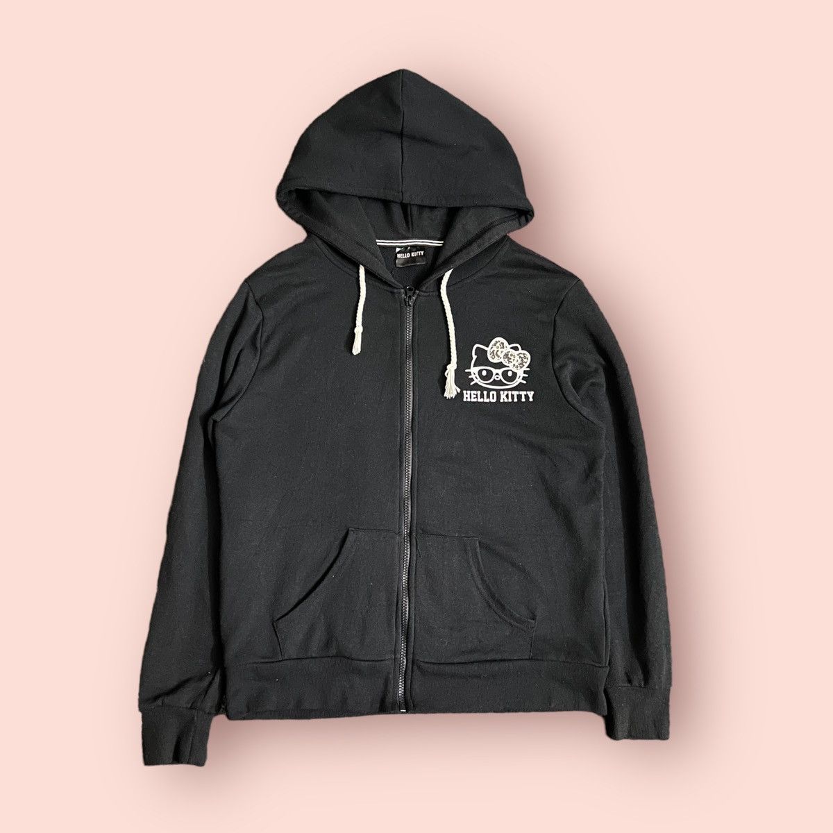 Cartoon Network × Japanese Brand VINTAGE HELLO KITTY HOODED ZIPPER SWEATSHIRT Size US M / EU 48-50 / 2 - 2 Thumbnail