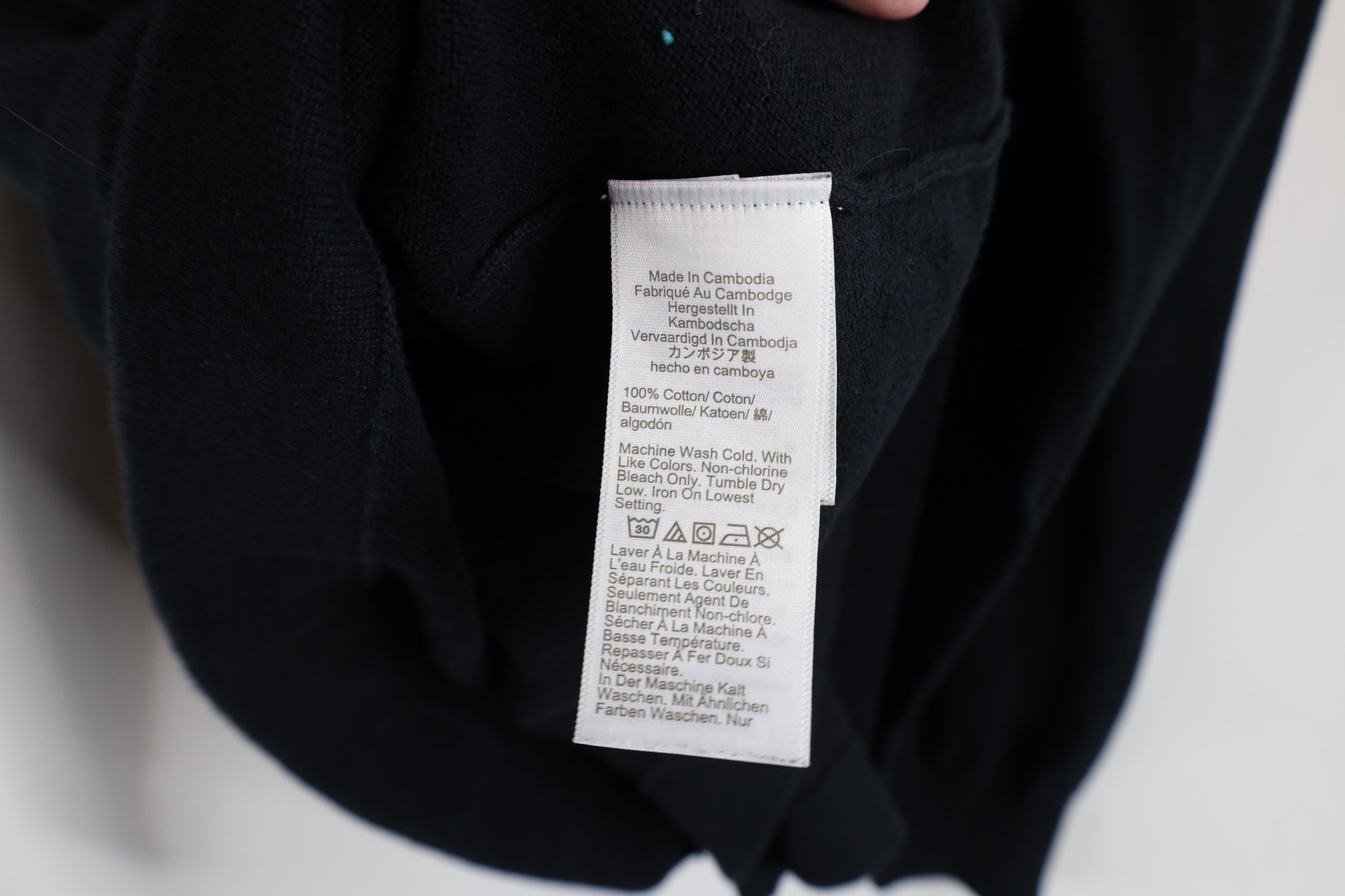 J.Crew J Crew Blank Lightweight Cotton Knit Crewneck Sweater Black Size L / US 10 / IT 46 - 11 Thumbnail