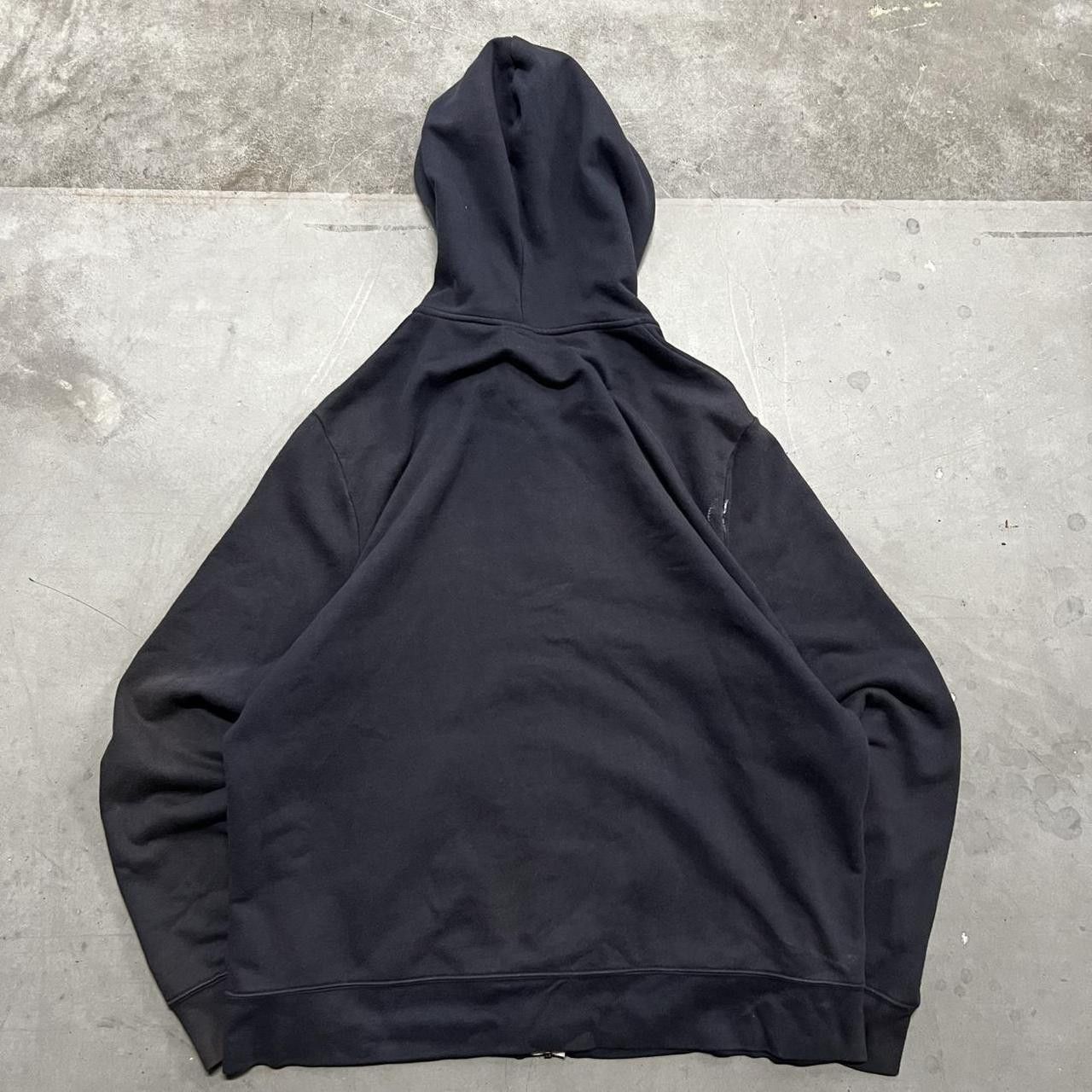 Vintage Vintage Y2K/2000s Blank Faded Navy Blue Zipup Hoodie! Size US XL / EU 56 / 4 - 2 Thumbnail