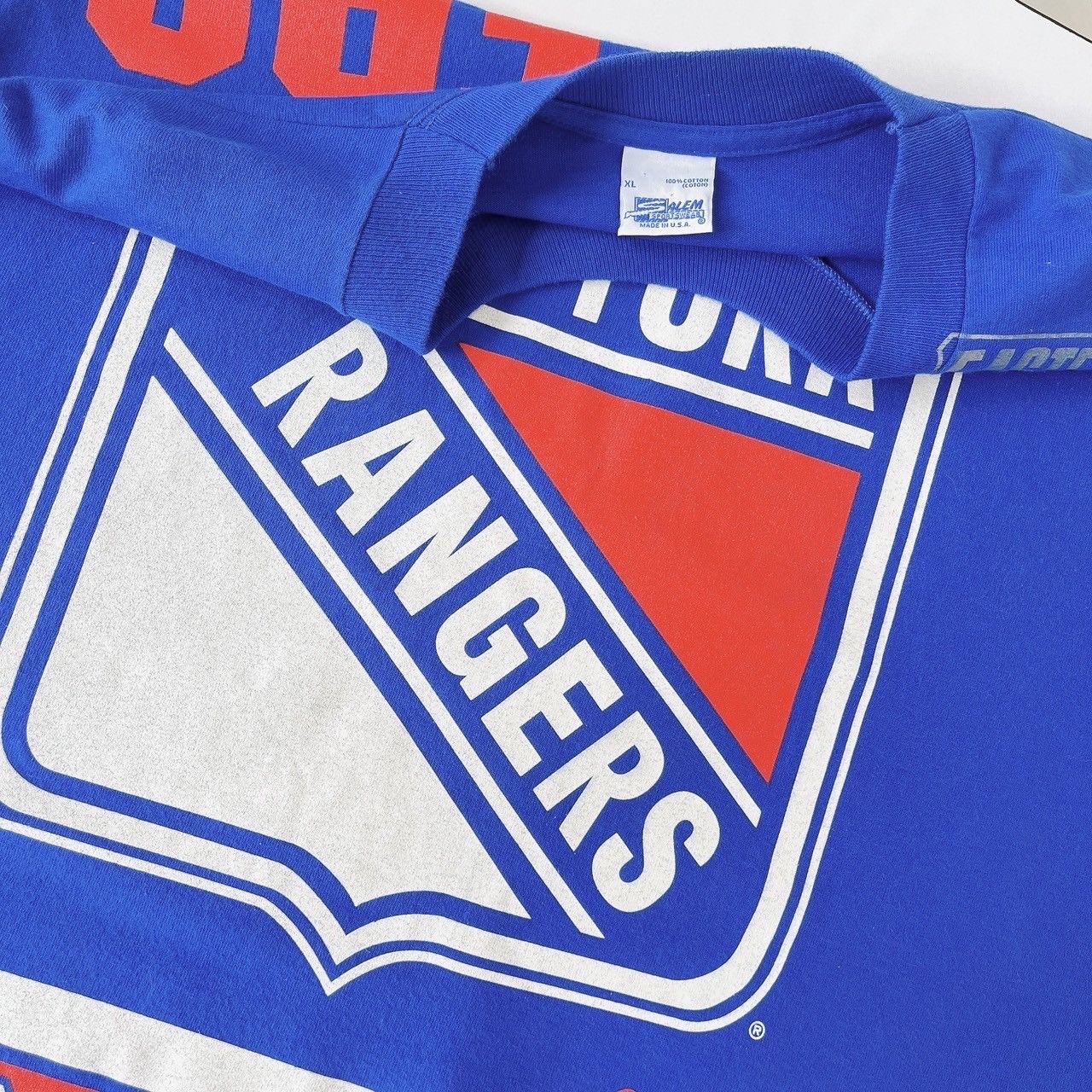Vintage 90s New York Rangers NHL t-shirt/ XL Size US XL / EU 56 / 4 - 8 Thumbnail