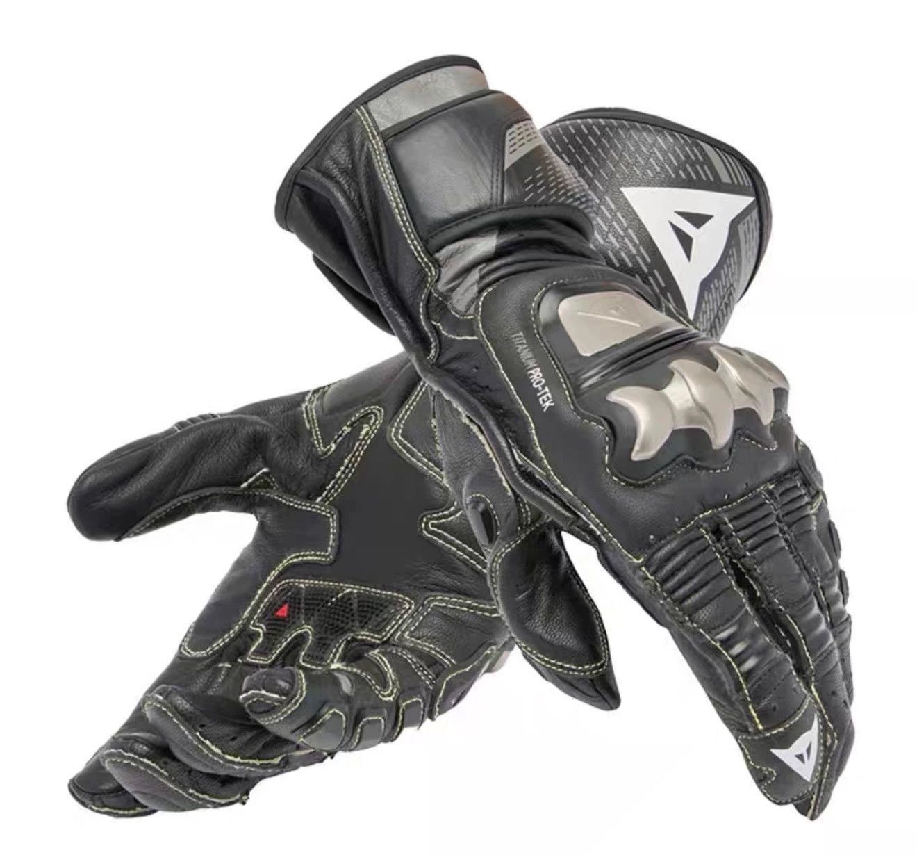 Dainese Black Leather Protective Gloves with Armor Size ONE SIZE - 1 Thumbnail