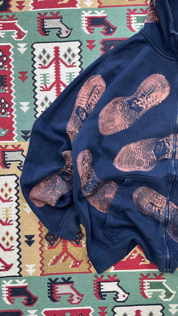 Japanese Brand × Nike Vintage Nike Custom Zip Up Hoodie Y2K Size US XL / EU 56 / 4 - 3 Thumbnail