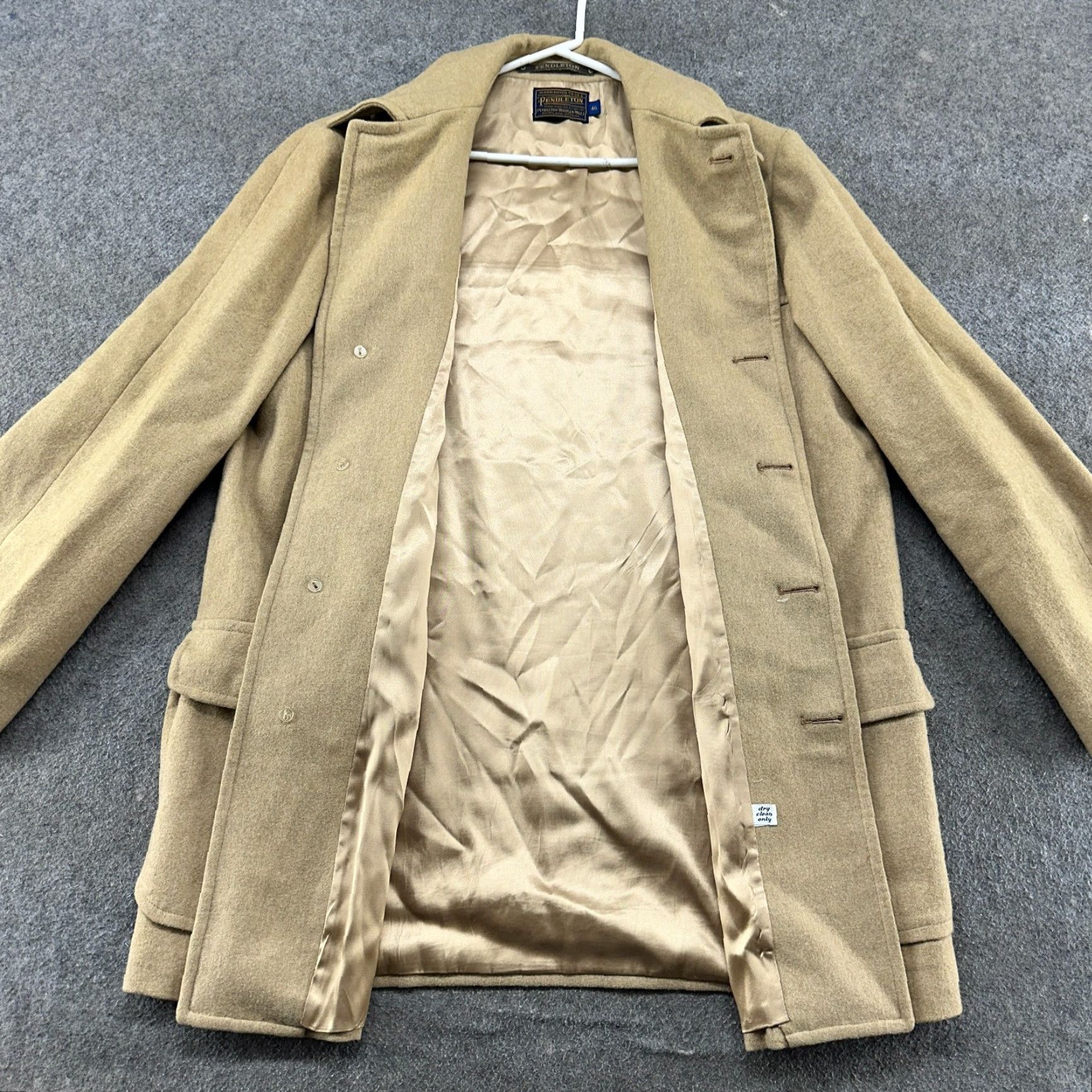 Pendleton VINTAGE Pendleton Coat Mens 46 Brown Overcoat Long Wool Size US S / EU 44-46 / 1 - 3 Thumbnail