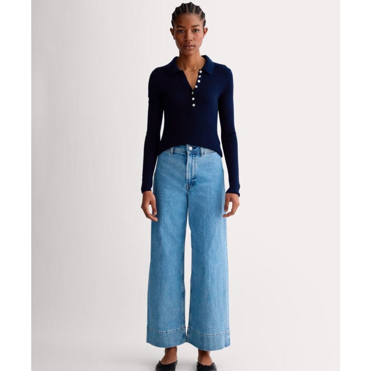 NWOT Everlane The Mariner Cropped Jean Shallow Beach Size 31