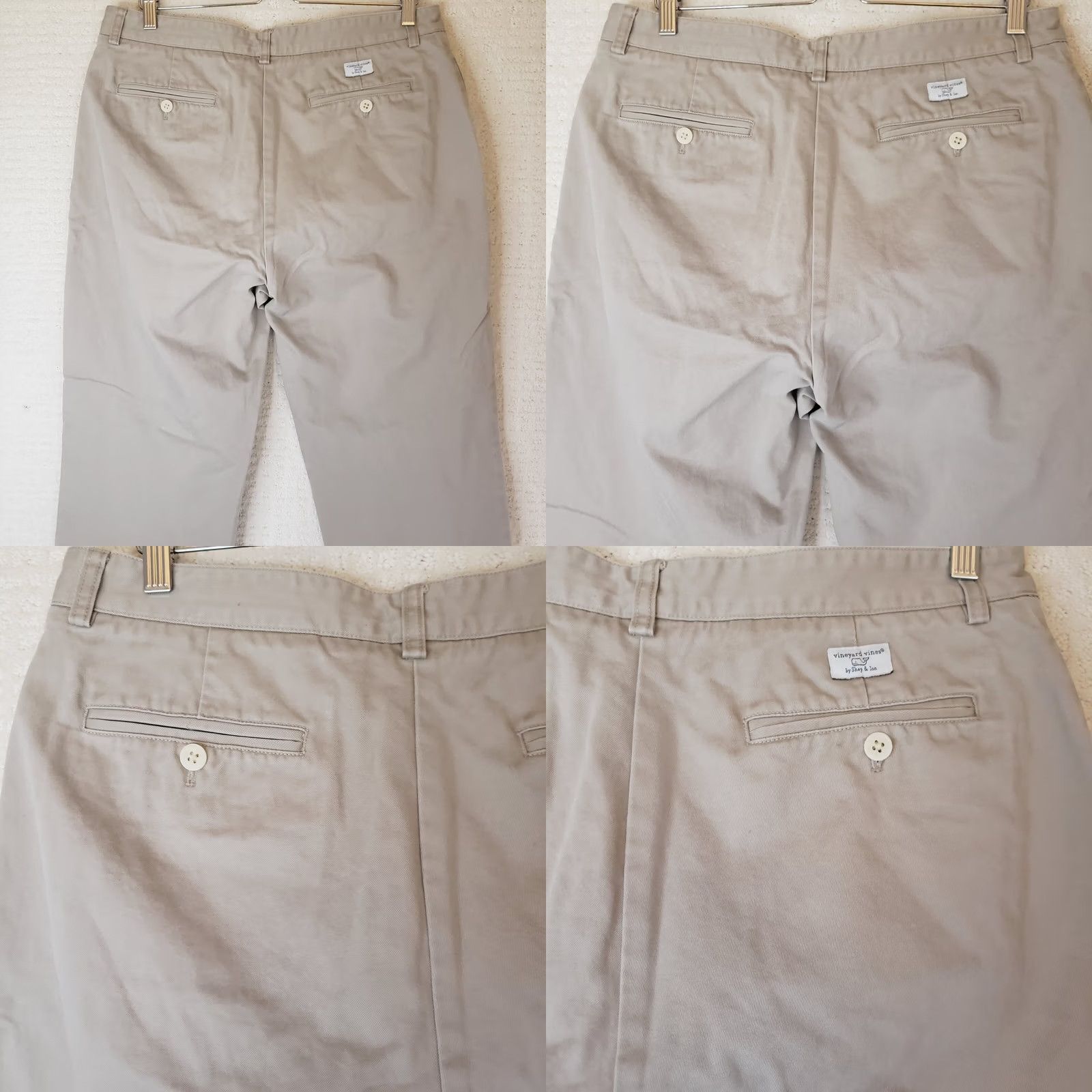 Vineyard Vines Vineyard Vines Club Pants Mens 34W x 32L Khaki Cotton Twill Preppy Regular Fit Chino Pants Size US 34 / EU 50 - 8 Thumbnail