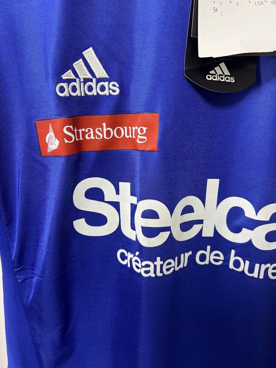 Adidas NWT Strasbourg 2005/2006 Home Mailot Adidas Football Shirt L Size US L / EU 52-54 / 3 - 6 Thumbnail