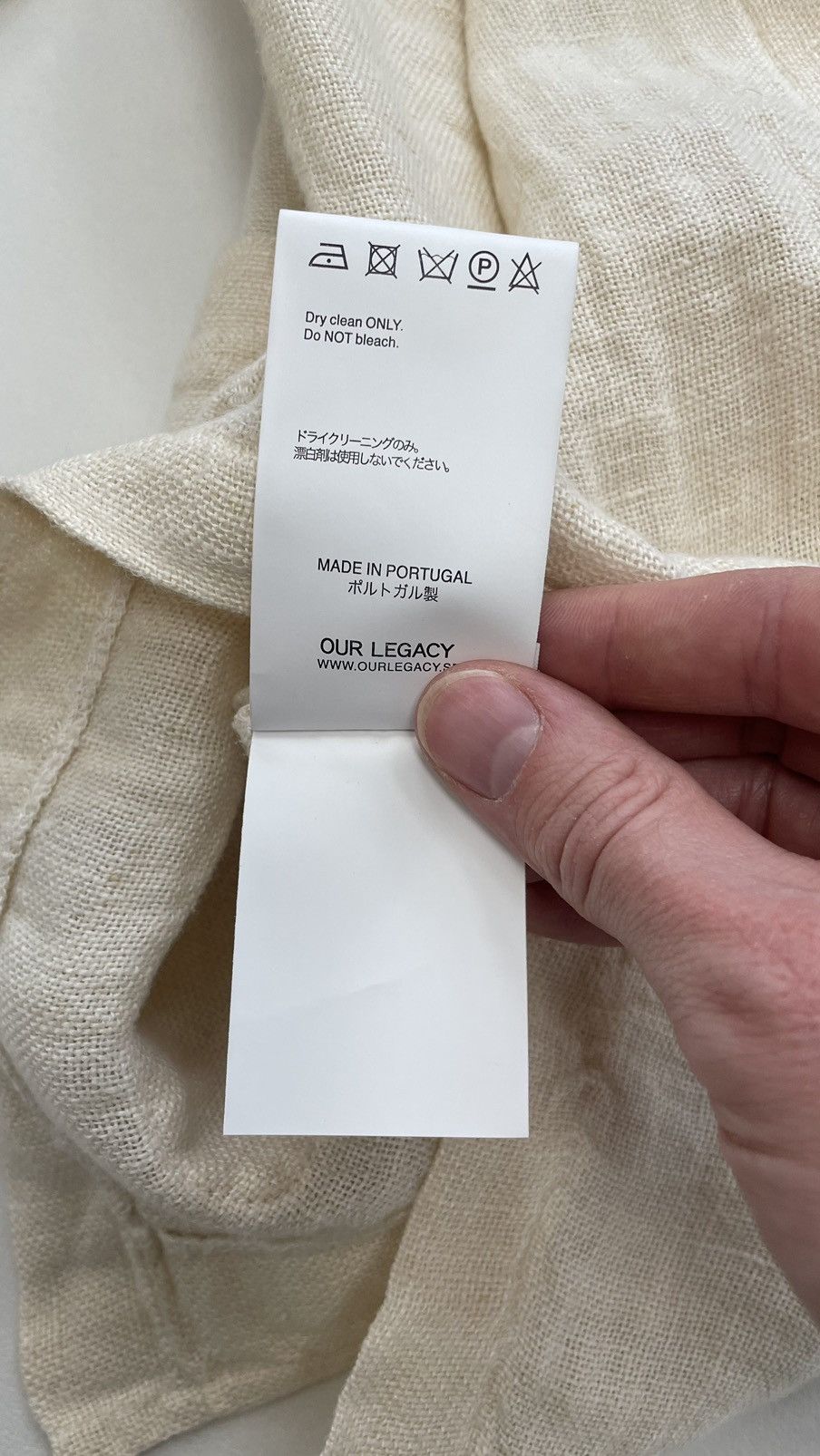 Our Legacy Raw White Rough Sack Linen Cardigan Size US M / EU 48-50 / 2 - 11 Thumbnail