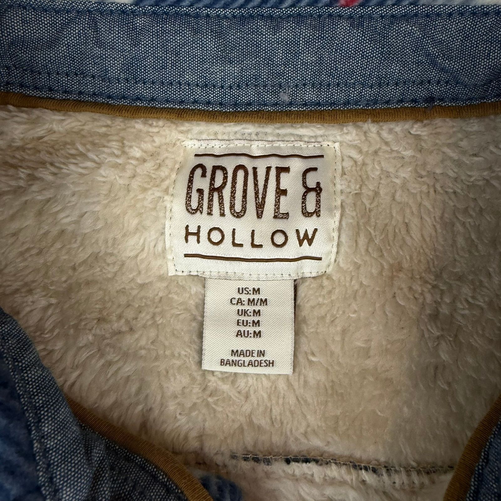 Other Grove & Hollow Sherpa Lined Flannel Shirt Medium Size US M / EU 48-50 / 2 - 3 Thumbnail