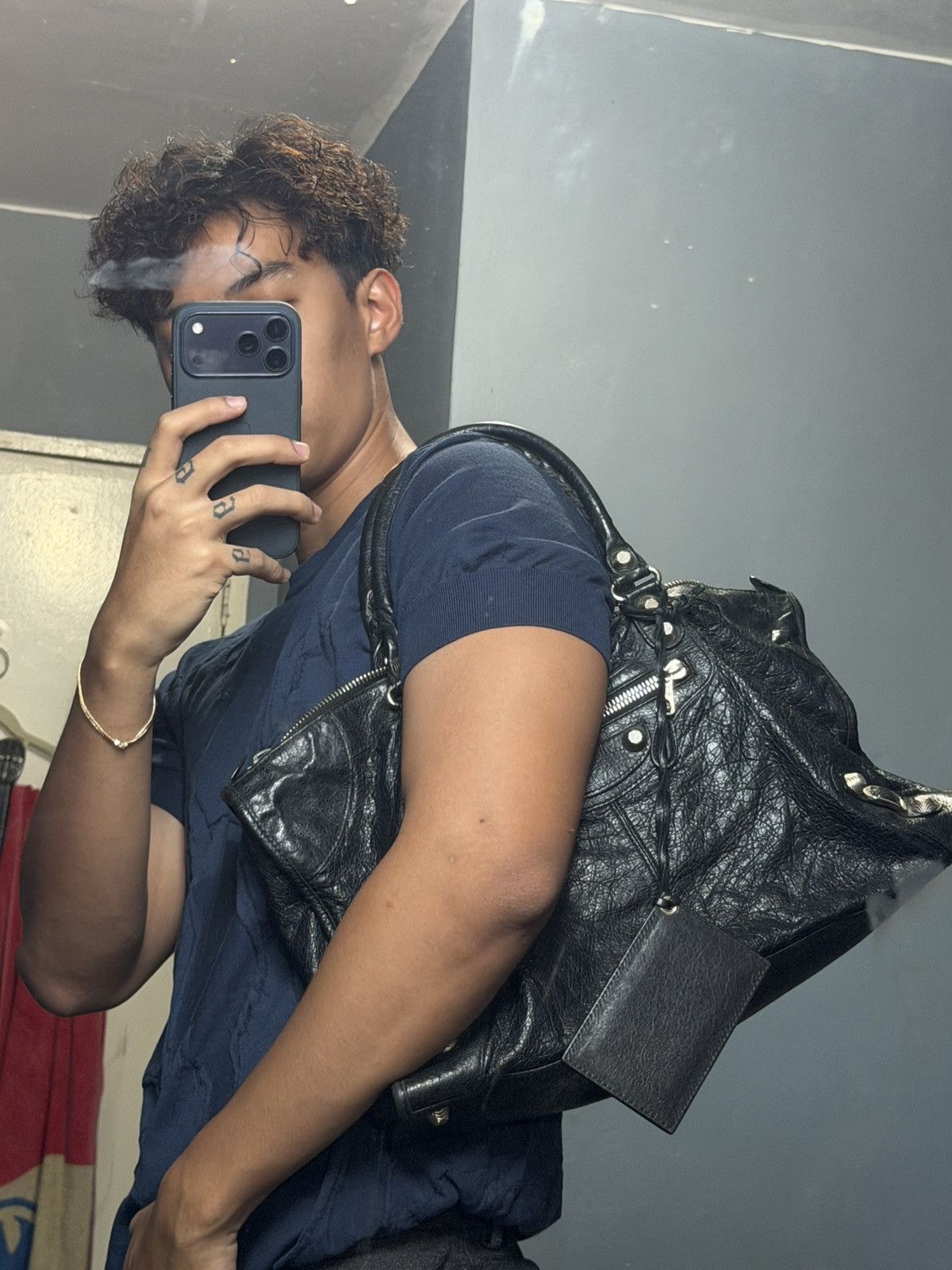Balenciaga 2000’s SHW Balenciaga Black 12 Giant Work Bag Size ONE SIZE - 10 Thumbnail