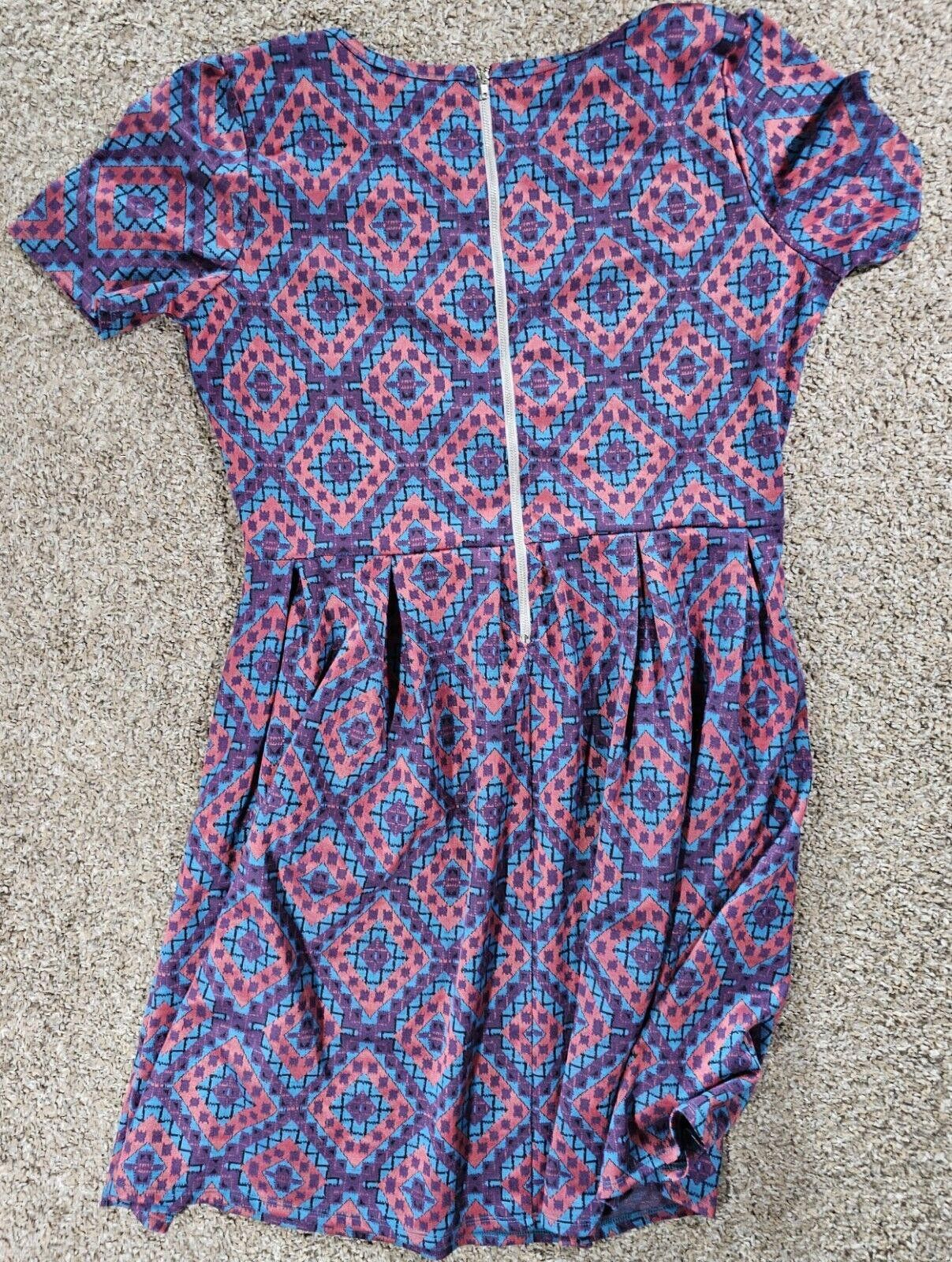 Designer LuLaRoe Size 3XL Multi Colored Patterned Dress Size 3XL / US 20-22 - 7 Thumbnail