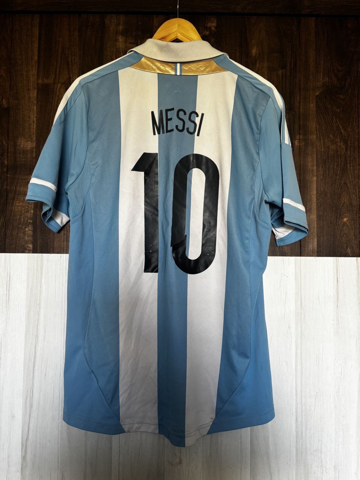 Adidas Adidas Argentina 2011/13 Football World Cup MessiJersey Size US M / EU 48-50 / 2 - 7 Thumbnail
