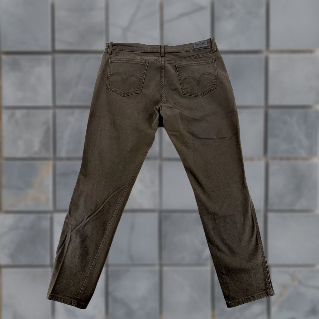 Levi's Levi's Jeans 524 Womens 33 Regular Brown Studded Low Skinny Pants Pockets Stretch Denim 32in Inseam Womens Size 24" / US 00 / IT 34 - 1 Thumbnail