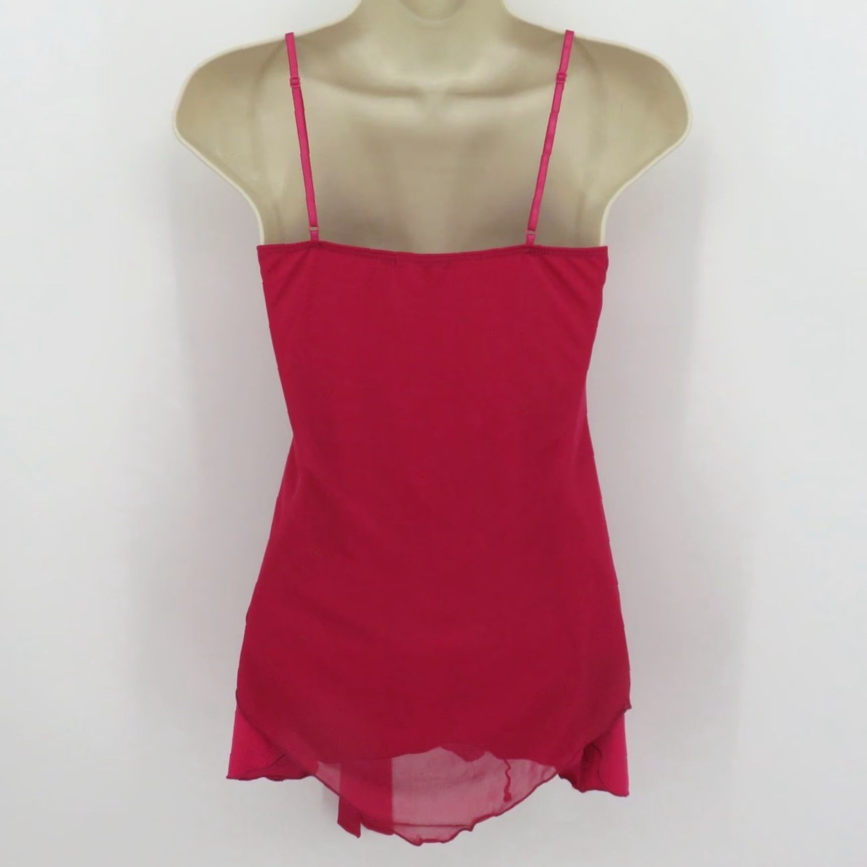 Pinko VINTAGE Blu Heaven Tank Top Women S Pink Spaghetti Strap V-Neck Camisole Sleeveless Size S / US 4 / IT 40 - 6 Thumbnail