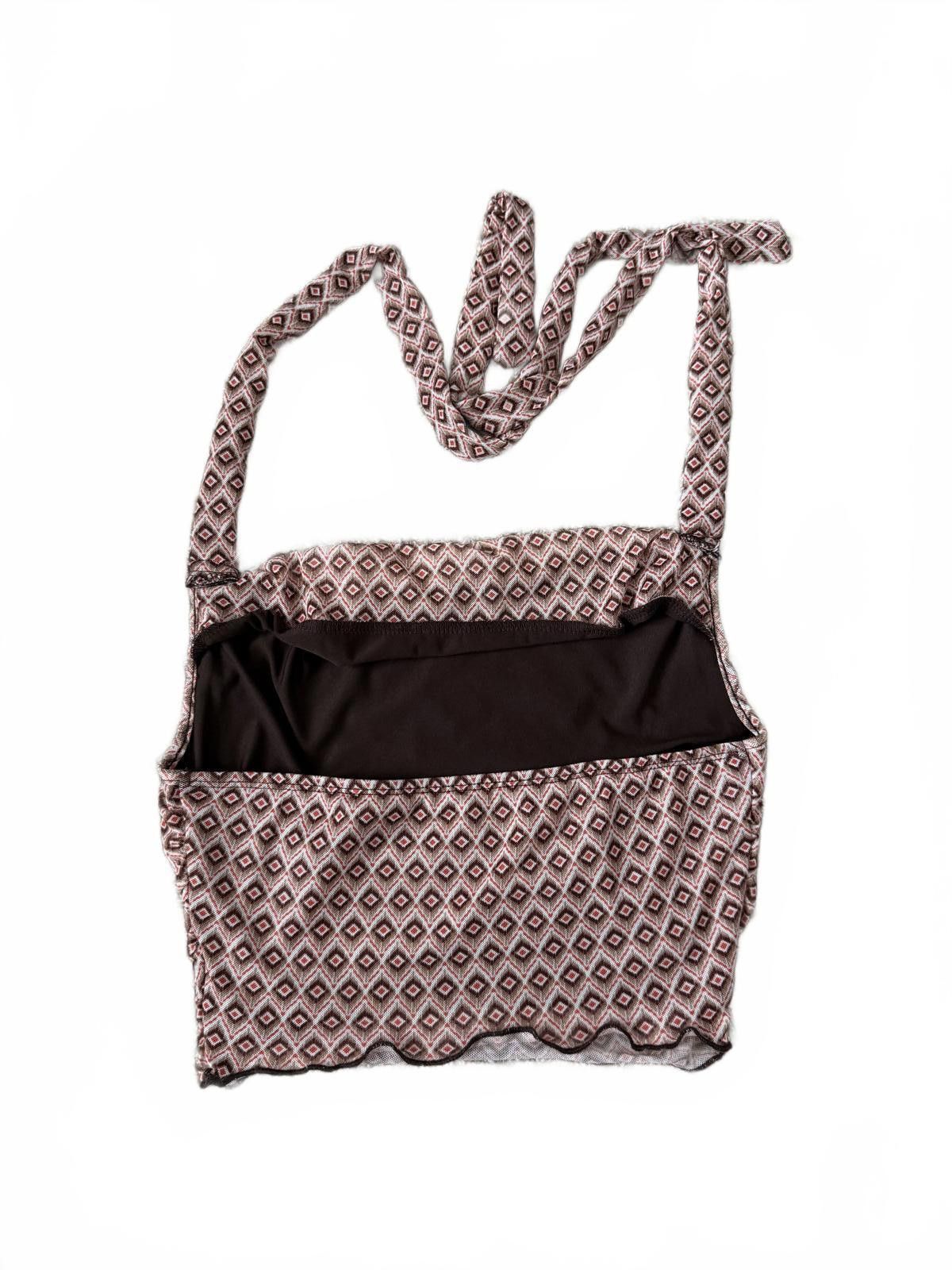 Designer Stylish Diamond Pattern Halter Top - Perfect for Summer Size XS / US 0-2 / IT 36-38 - 4 Thumbnail