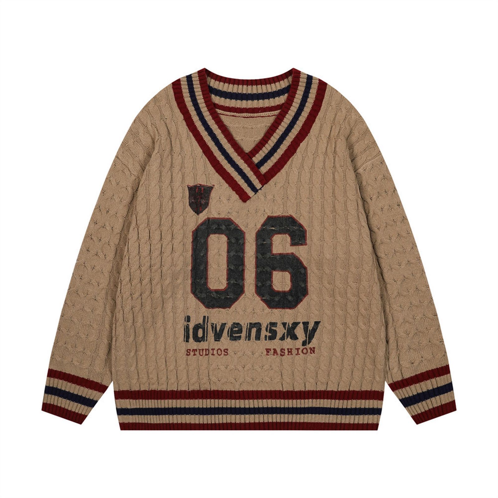 Idvensky Vintage-Inspired Cable Knit Sweater