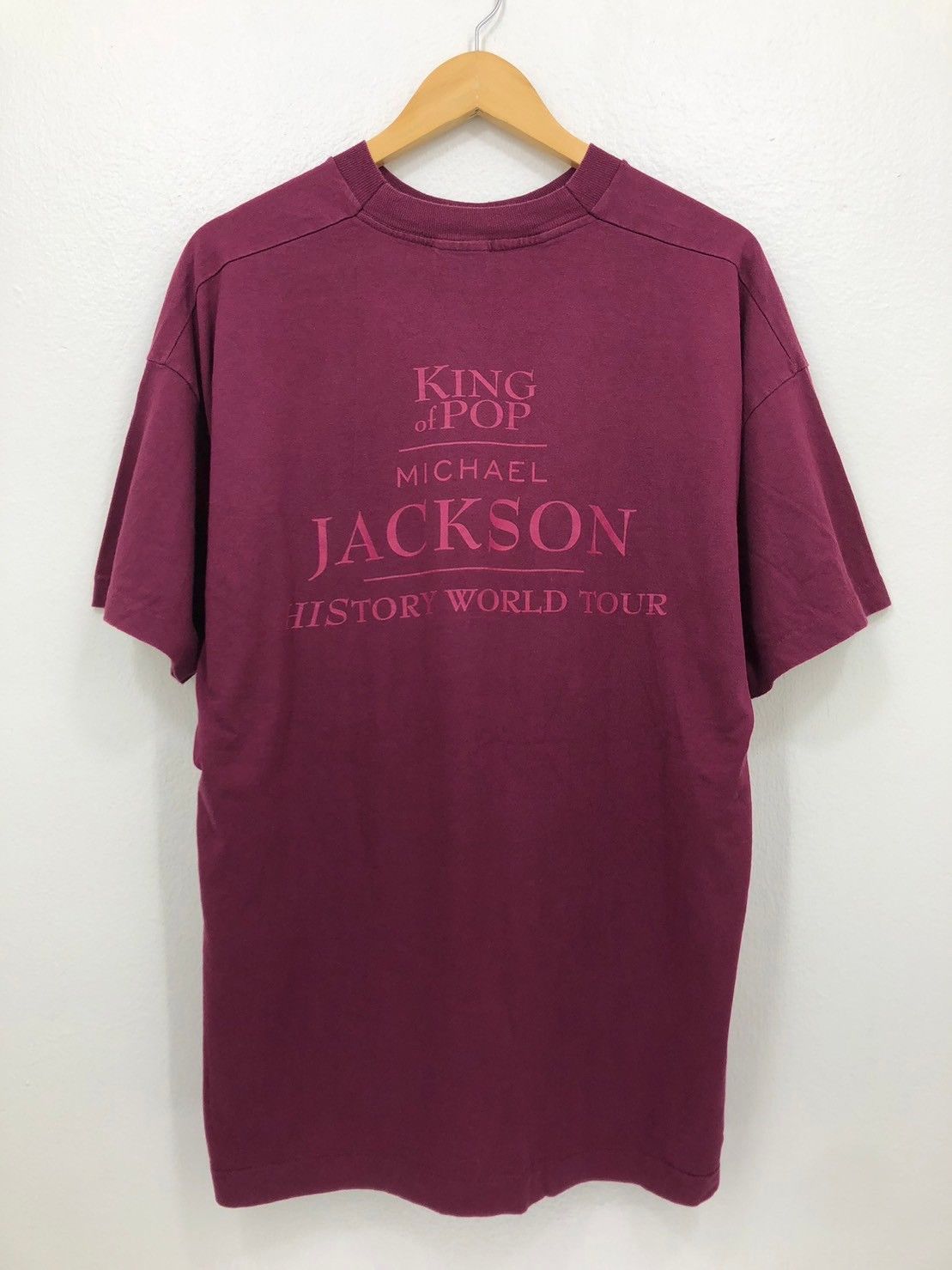 Band Tees × Michael Jackson × Vintage Vintage 96s Michael Jackson History World Tour King Of Pop Size US XL / EU 56 / 4 - 2 Thumbnail