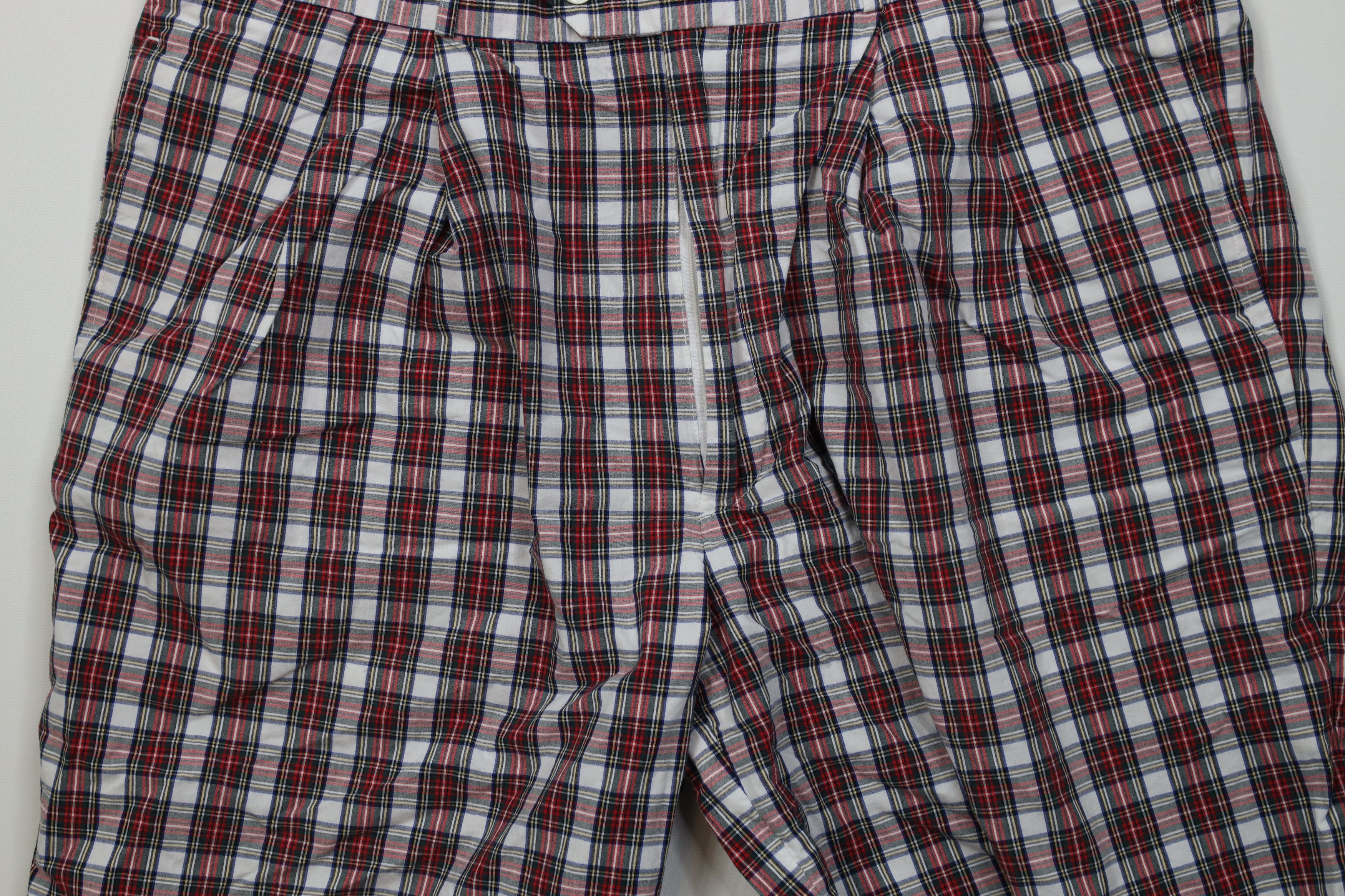 Vintage Vintage 90s Streetwear Above Knee Chino Golf Shorts Plaid Size US 36 / EU 52 - 3 Thumbnail