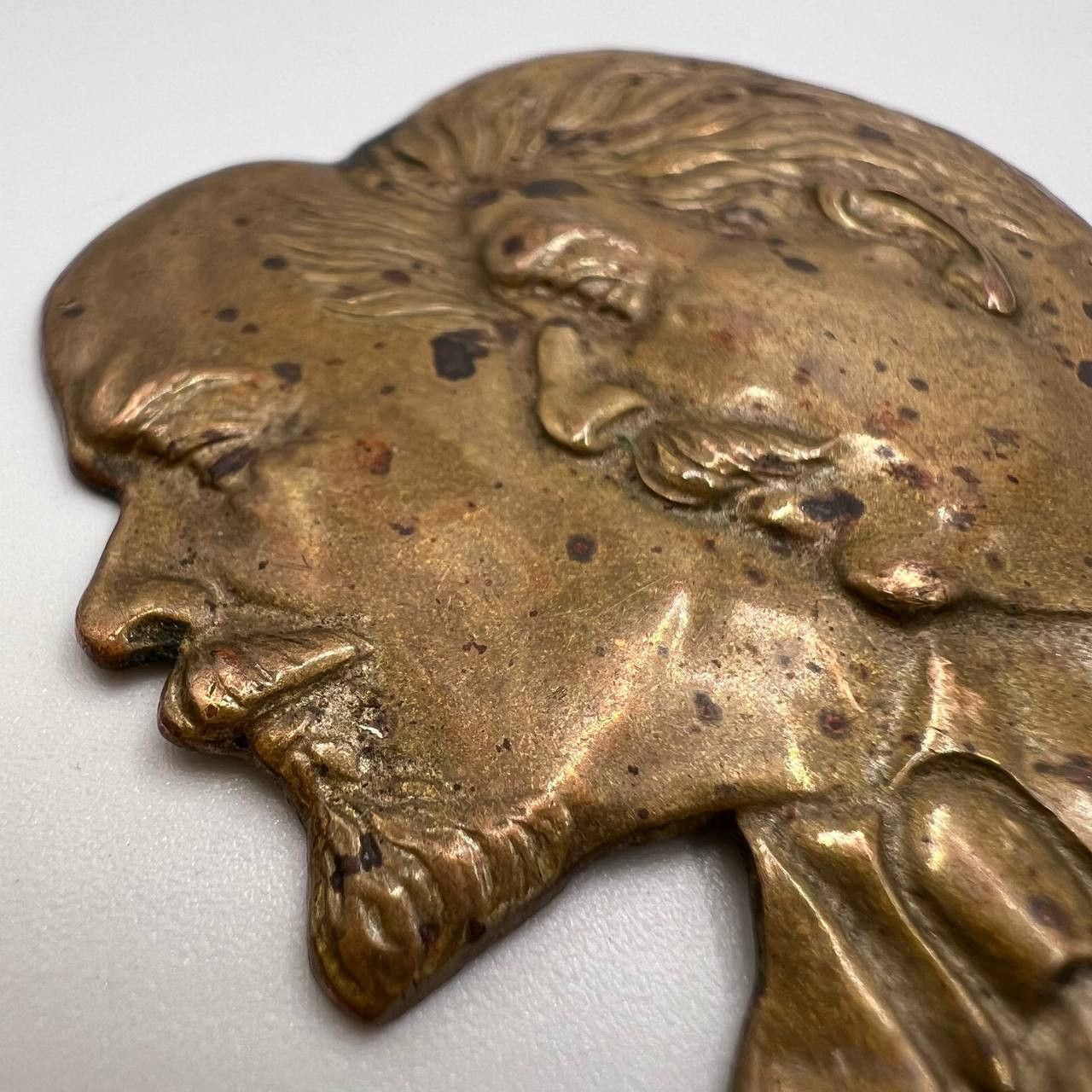 Vintage Vintage USSR Brass Wall Plaque Lenin Stalin Bust USSR Size ONE SIZE - 5 Thumbnail