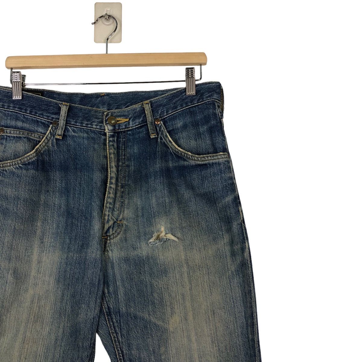 Japanese Brand 🔥Vintage Denim Jeans Lee Rider Biker Size US 32 / EU 48 - 6 Thumbnail
