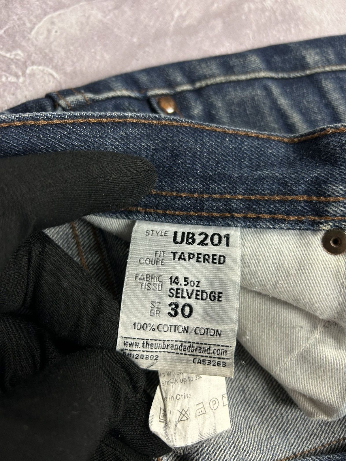 The Unbranded Brand × Vintage The Unbranded Brand UB201 14.5oz Selvedge Faded Jeans Size US 30 / EU 46 - 11 Thumbnail