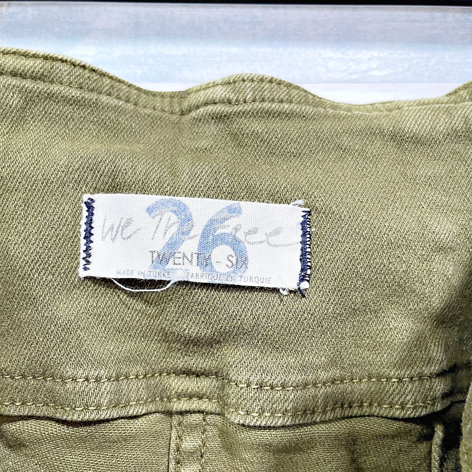 Free People Free People Virgo Zip Front Mini Skirt Cadet Green Cotton 26 Size 26" / US 2 / IT 38 - 3 Thumbnail