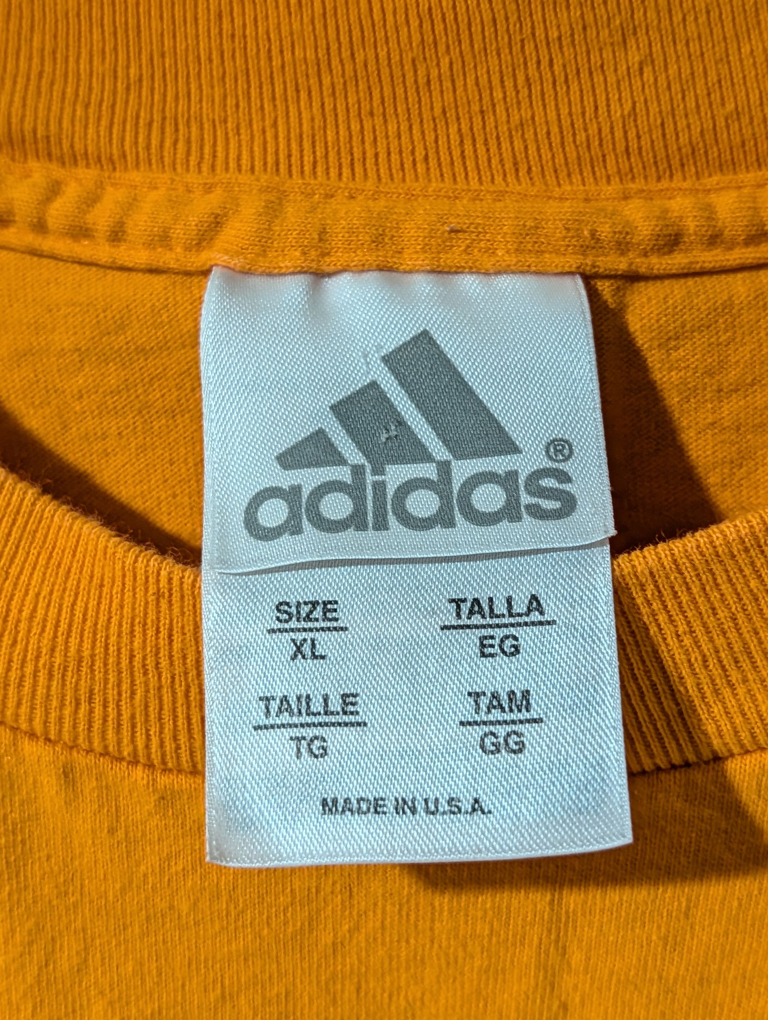 Adidas Vintage 90s Adidas Spell Out Essential Logo X-Large T-Shirt Size US XL / EU 56 / 4 - 3 Thumbnail