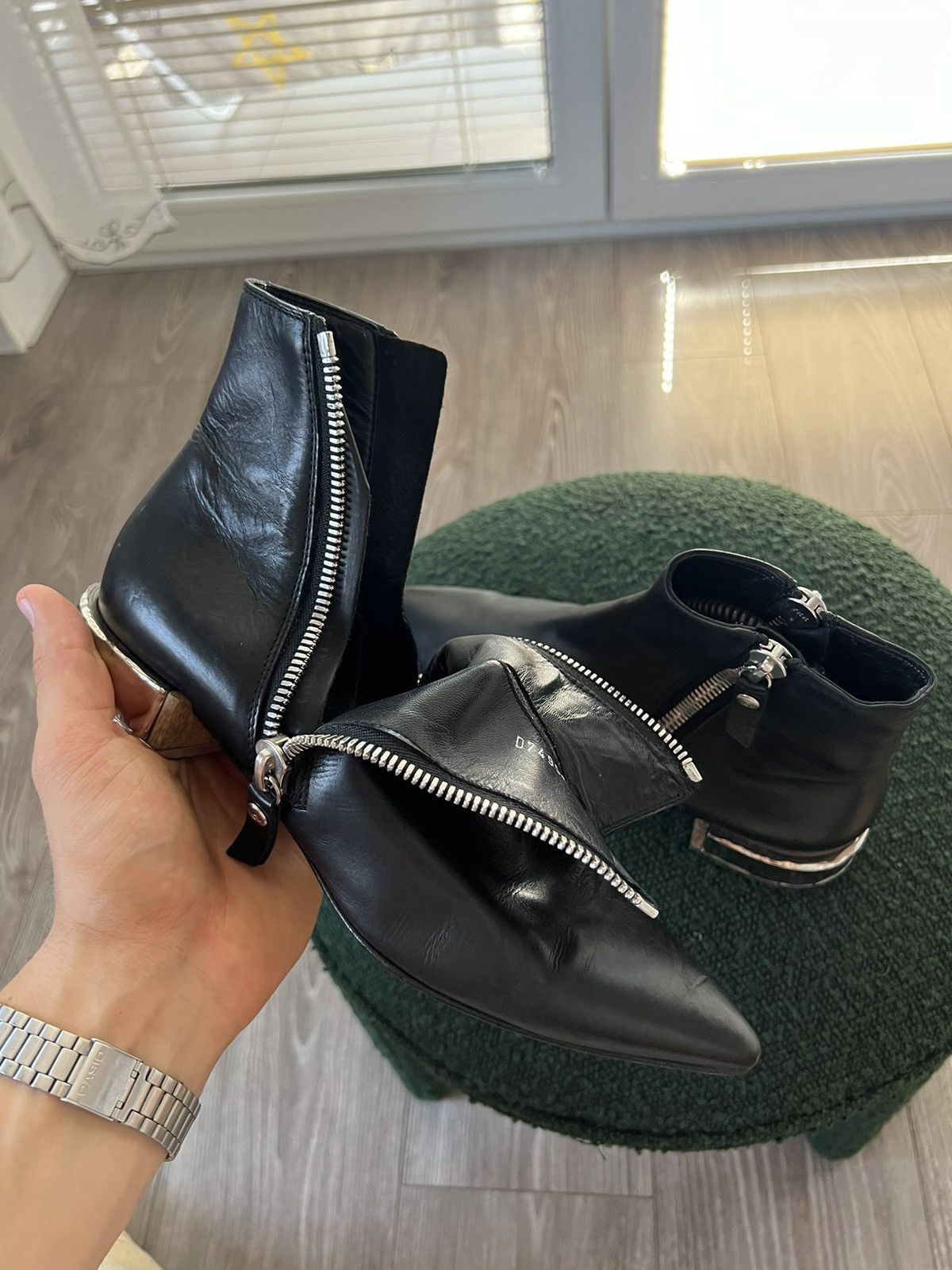 AGL × Designer ‼️Designer AGL Vero Cuoio Made in Italy NWT Pointed Toe Boots Size US 7 / IT 37 - 6 Thumbnail