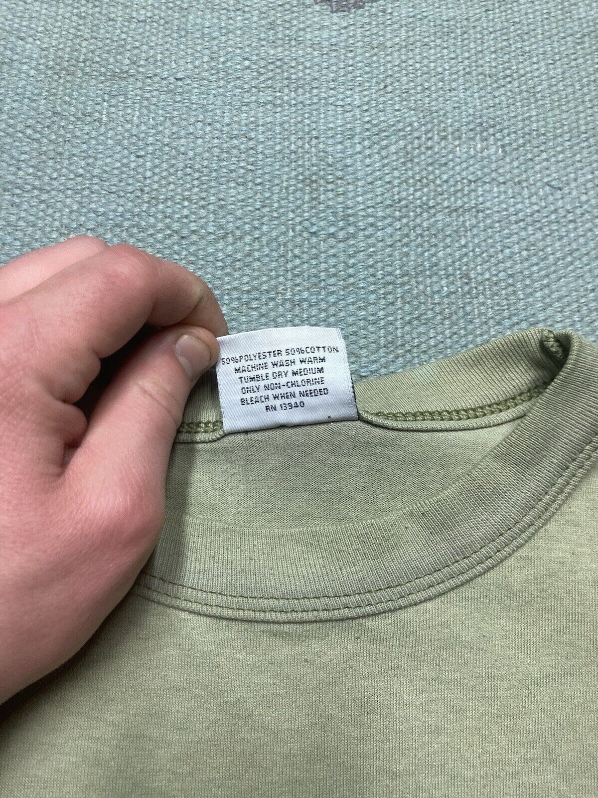 Vintage Vtg 80s pocket t shirt blank faded grunge single stitch XXL Size US XXL / EU 58 / 5 - 6 Thumbnail